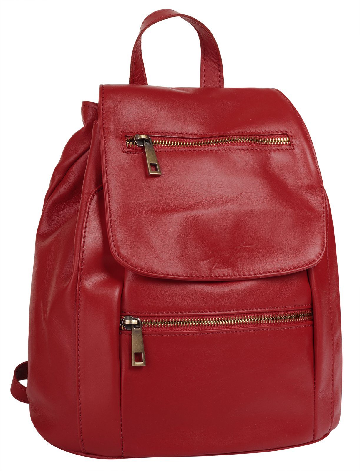Samantha Look Rugzak echt leer, made in italy