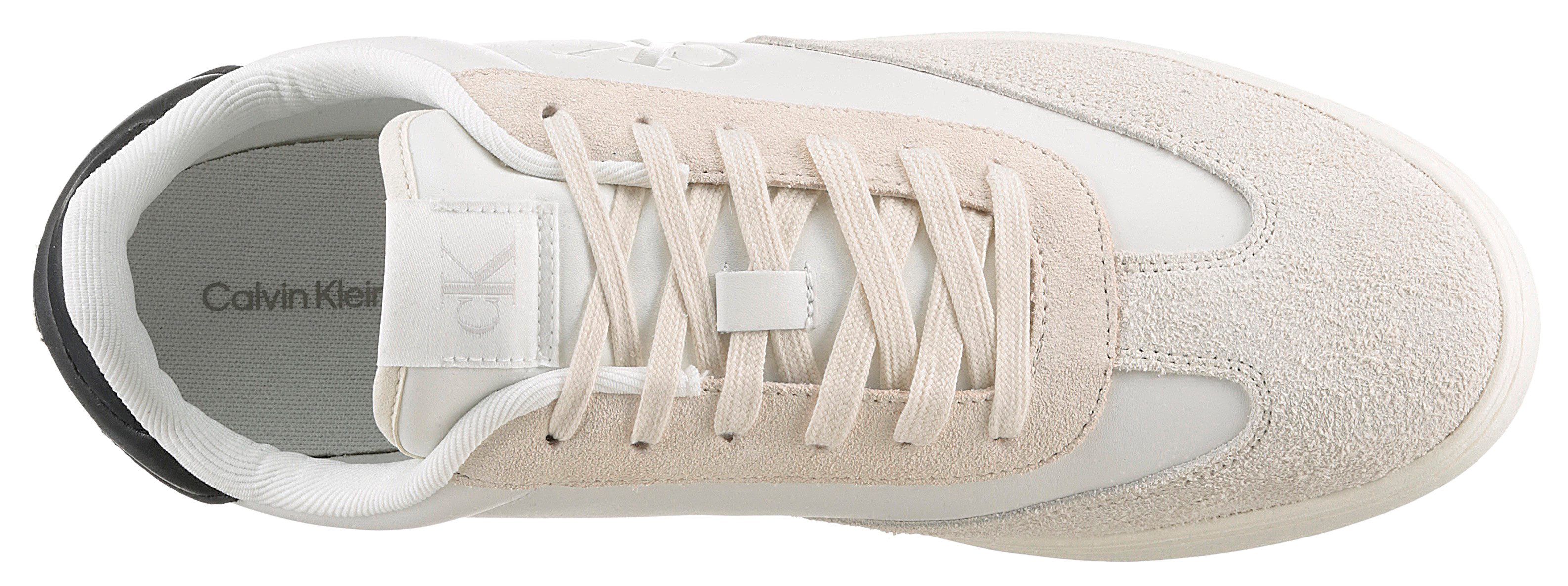 Calvin Klein Sneakers CLASSIC CUPLOW LACEUP LTH FAD basket sneakers, veterschoen, vrijetijdsschoen met zachte schaprand