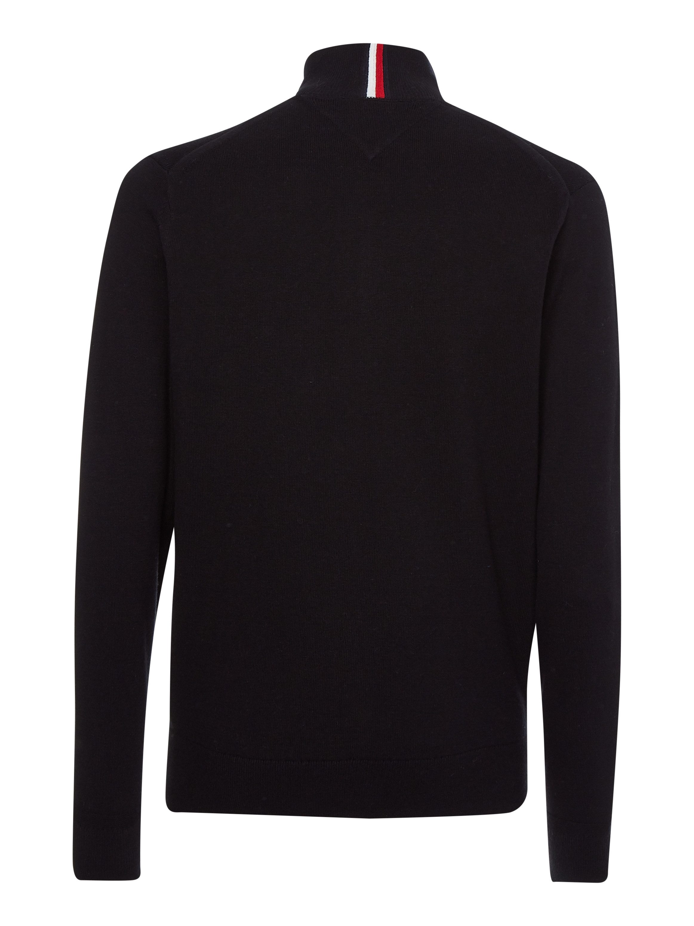 Tommy Hilfiger Schipperstrui PIMA ORG CTN CASHMERE ZIP MOCK