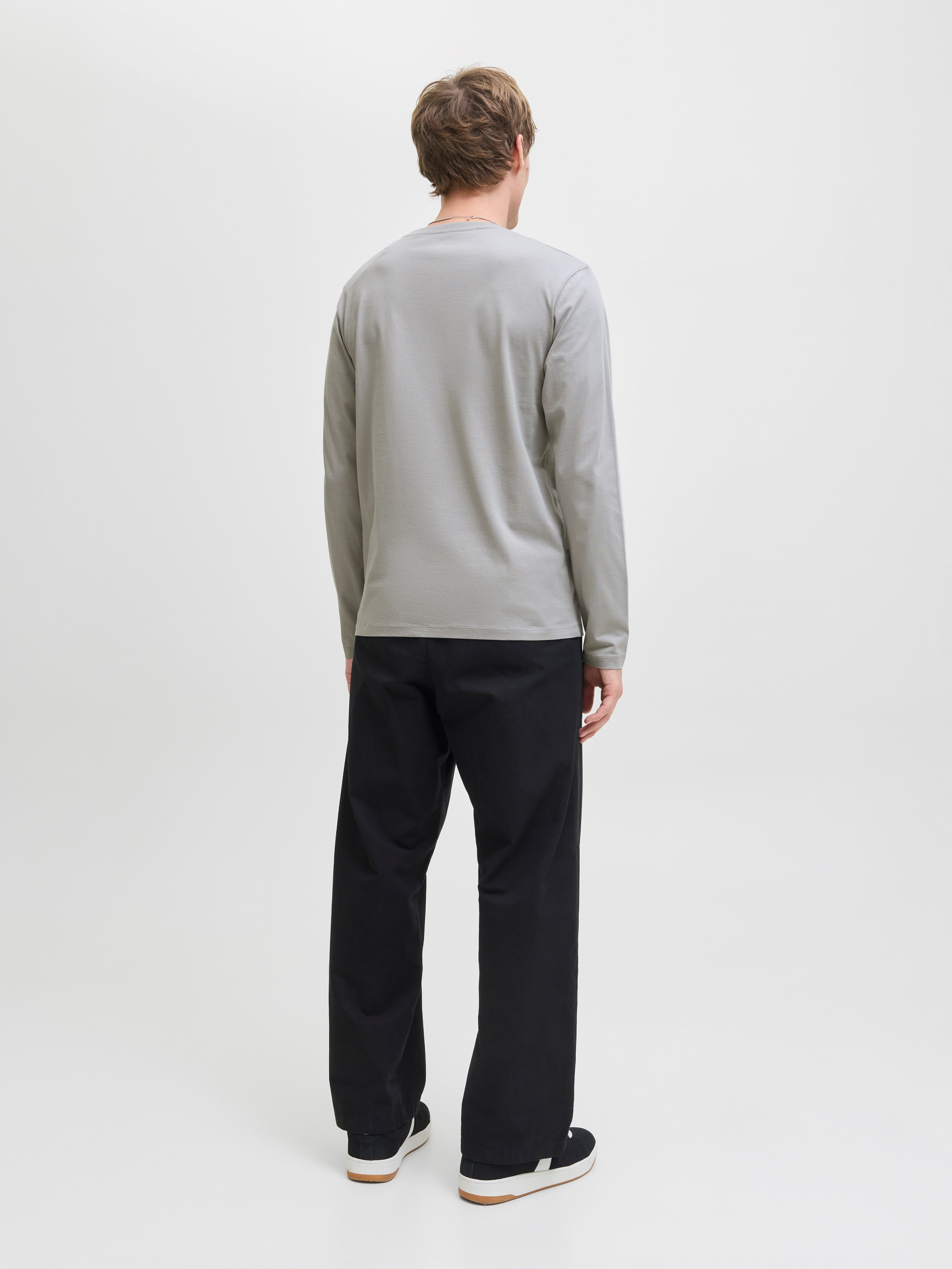 Jack & Jones Shirt met ronde hals JJEORGANIC BASIC TEE LS O-NECK NOOS