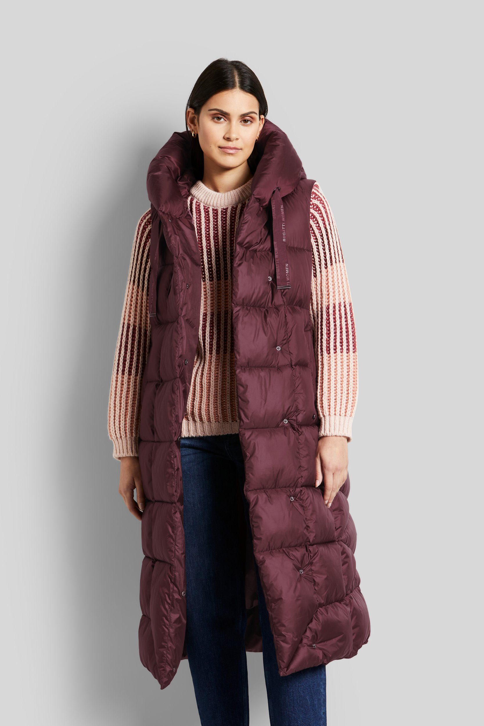 Bugatti Lang gilet met asymmetrische silhouet