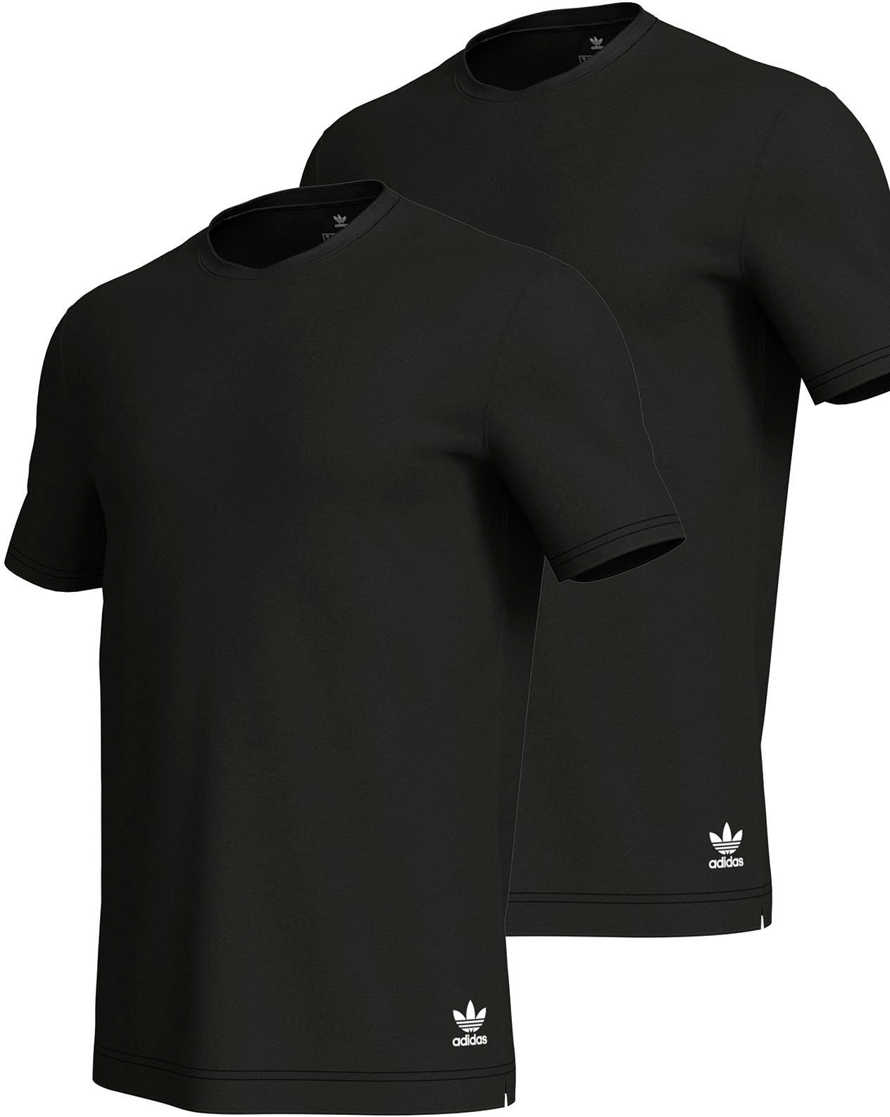 adidas Originals Hemd Comfort Core Cotton met sportieve ronde hals (Set van 2)