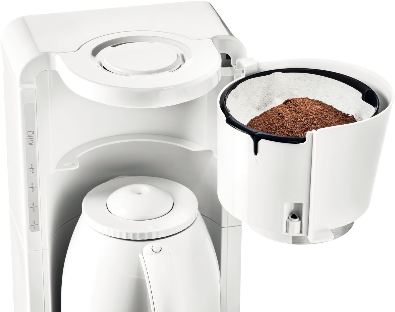Rowenta Filterkoffieapparaat CT3818 Adagio milano, 1,25 l, Edelstalen thermoskan, 10-15 kopjes, 1,25 liter, automatische uitschakeling