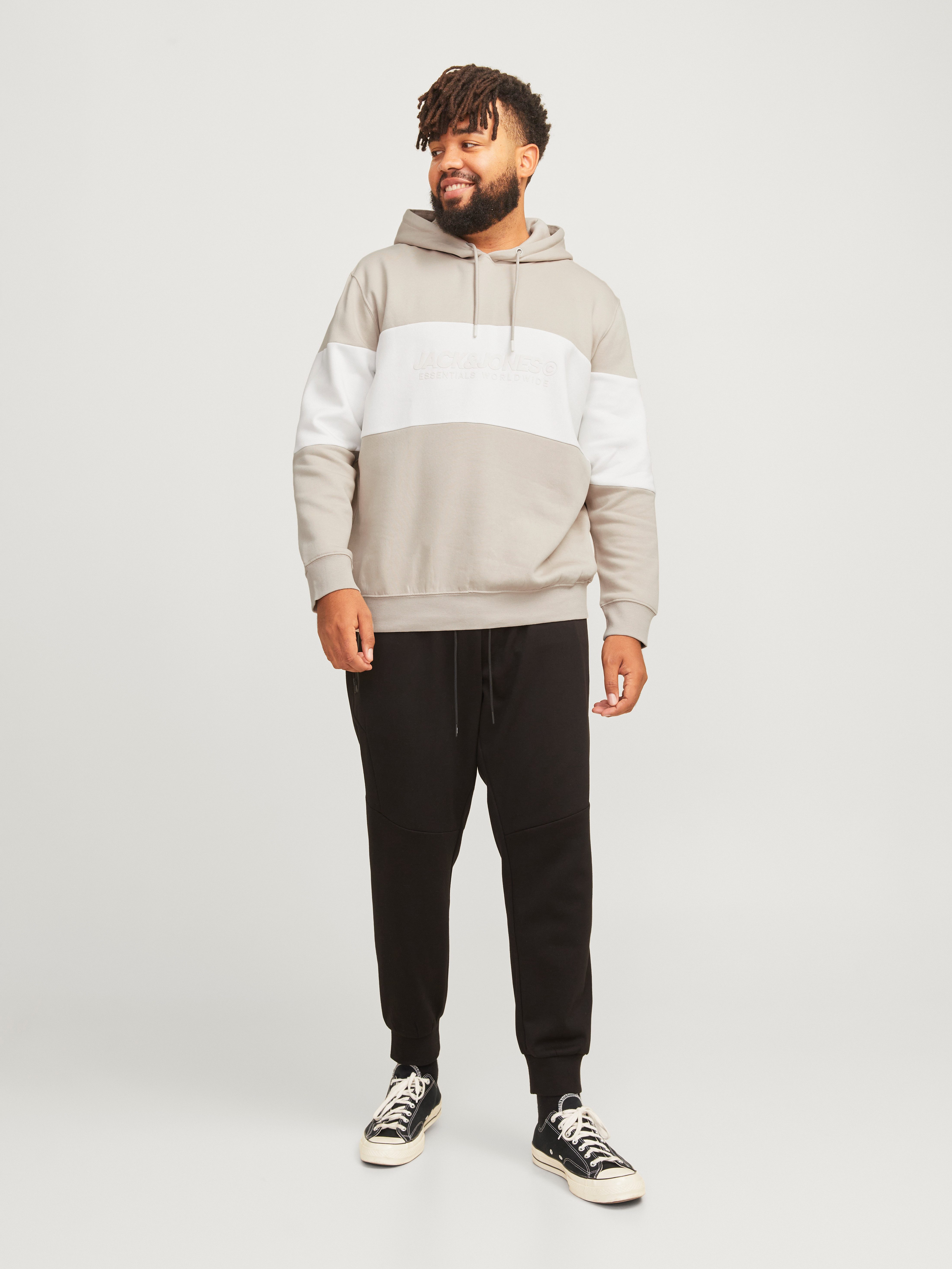 Jack & Jones PlusSize Hoodie JJELEGACY BLOCKING SWEAT HOOD NOOS PLS