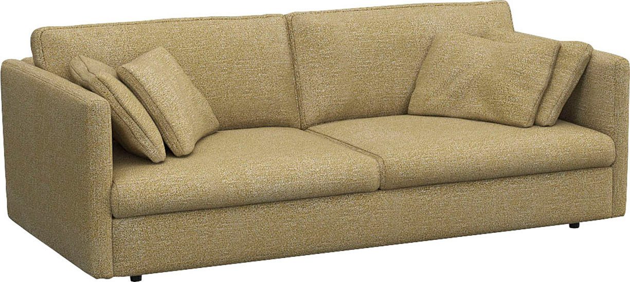 FLEXLUX 3-zitsbank Lovane Zacht en zeer comfortabel, grote zitdiepte op koudschuim, inclusief sierkussen