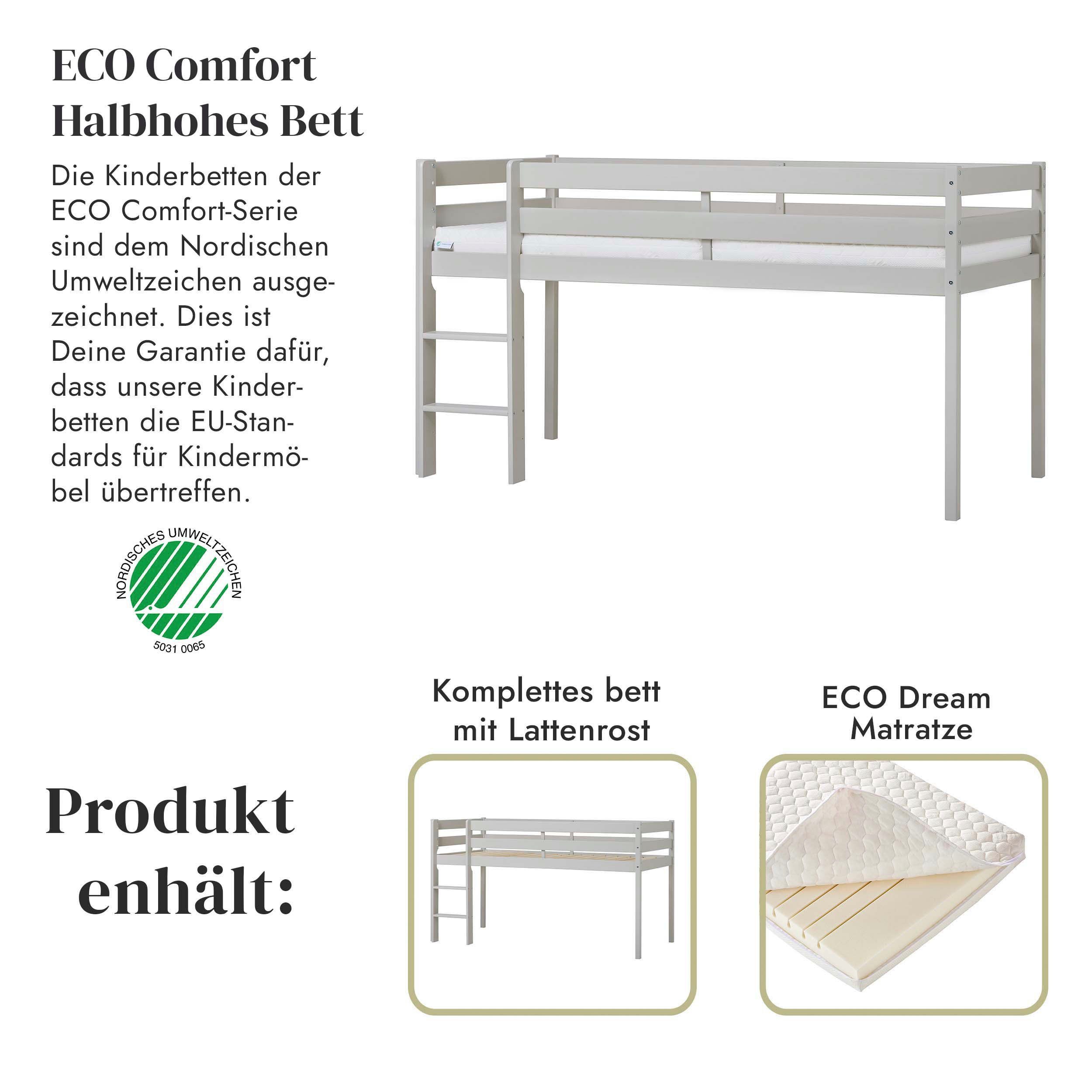 Hoppekids Speelbed ECO COMFORT, hoogslaper, deelbaar in 2 eenpersoonsbedden