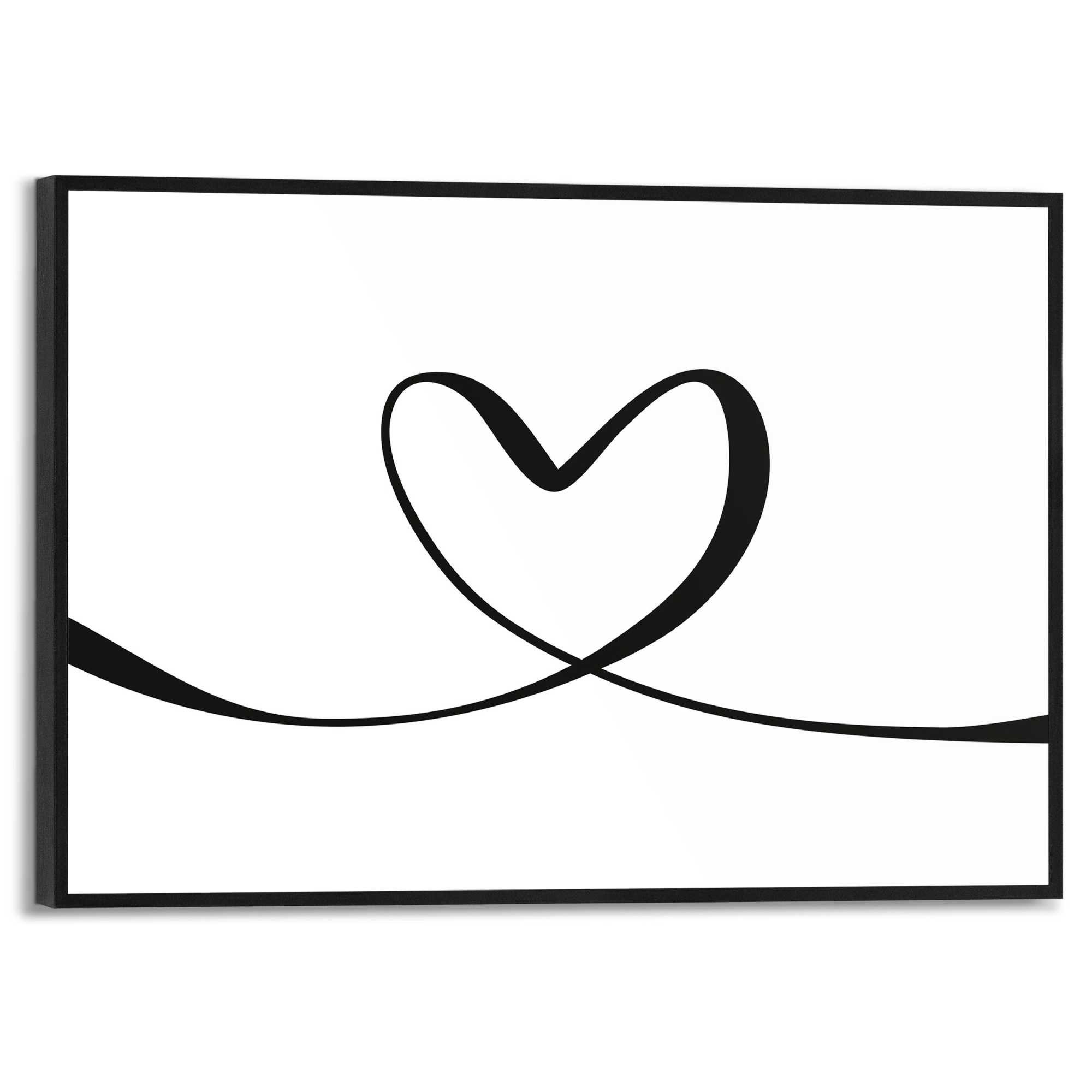 Reinders! Artprint met lijst Heart Lines