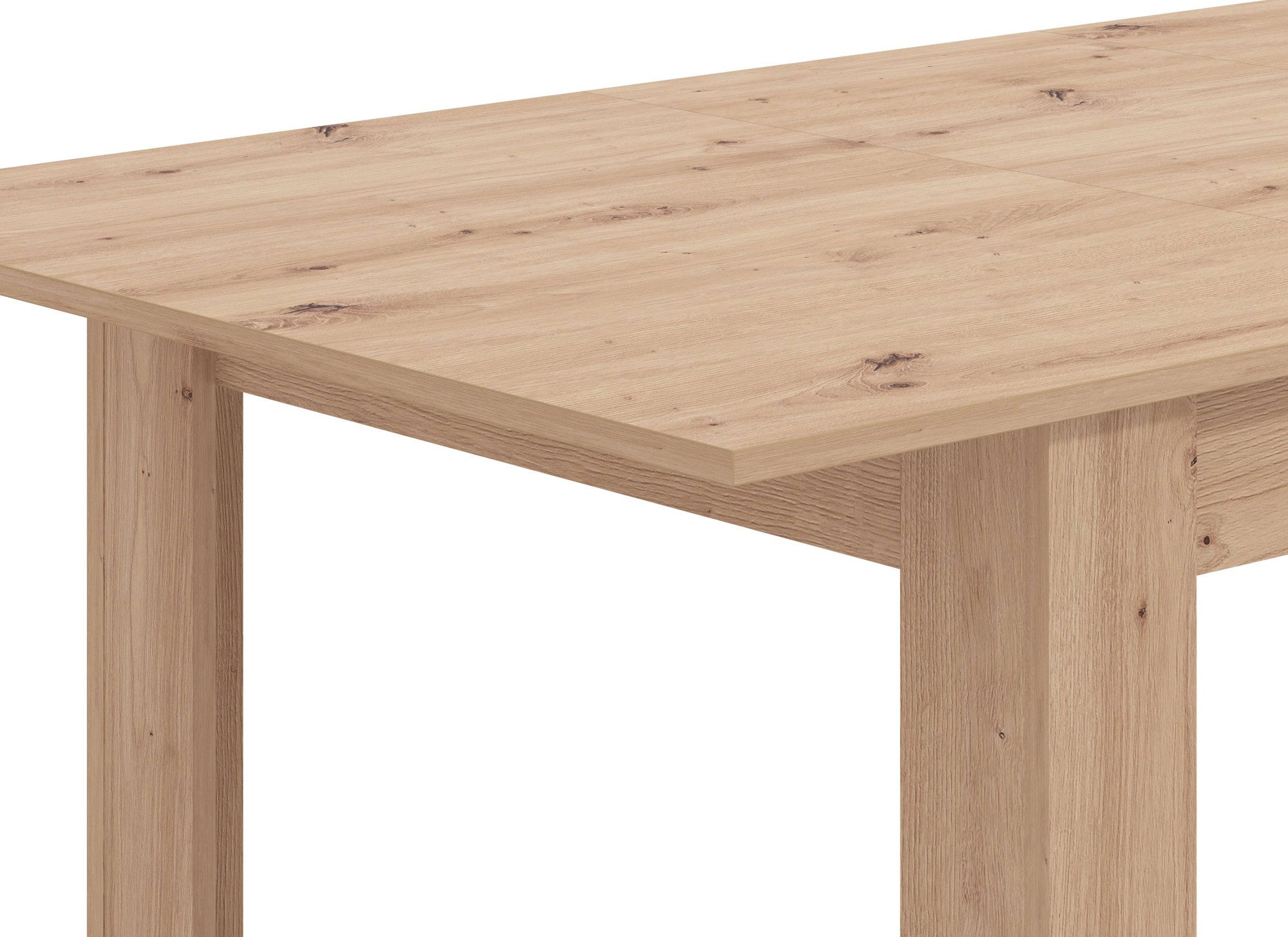 Home affaire Eettafel Hamar eettafel 120x80, Wit of Eiken Houten Keukentafel