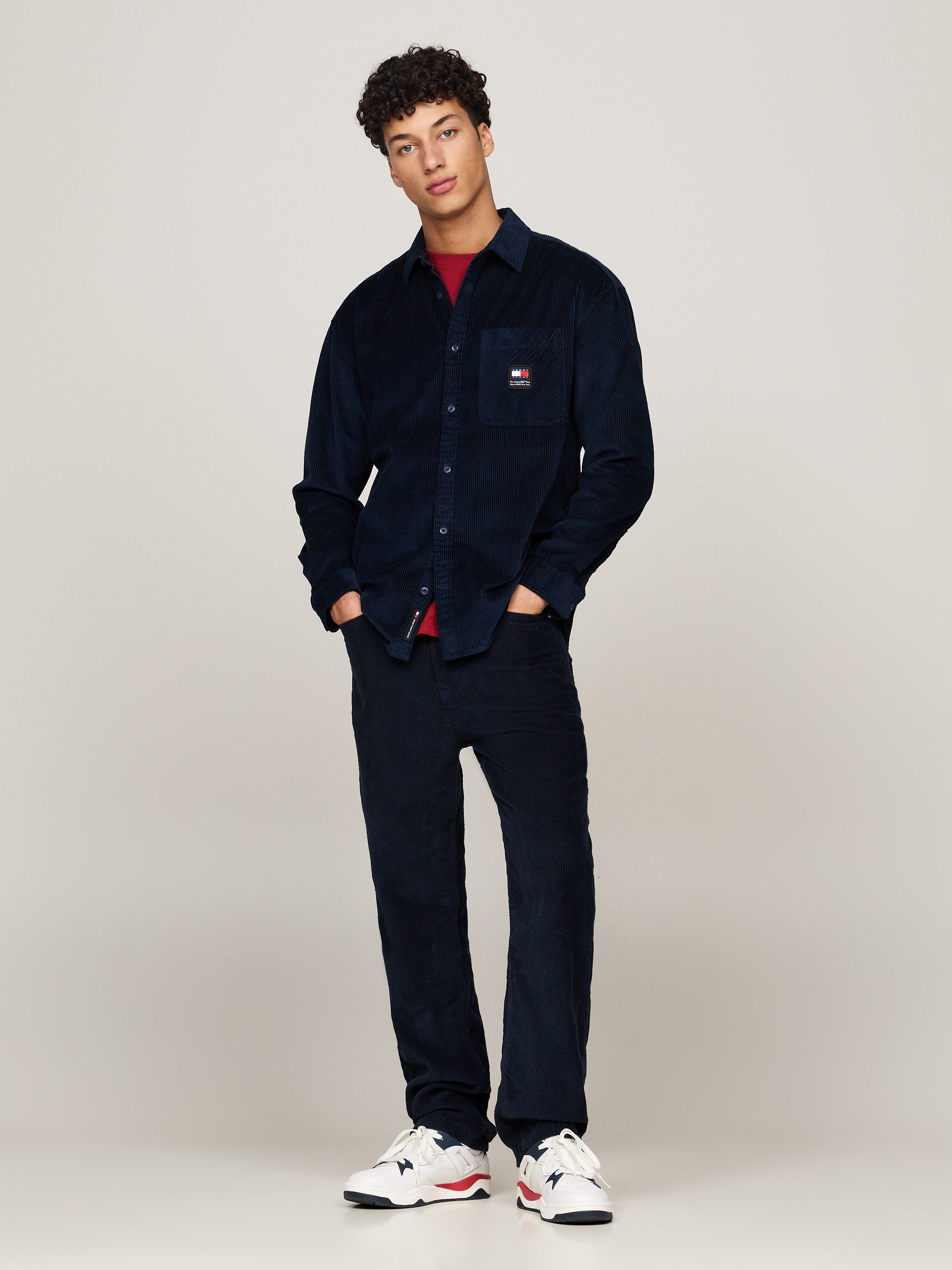 TOMMY JEANS Overhemd met lange mouwen TJM RLX CHNKY CORDUROY SHIRT EXT