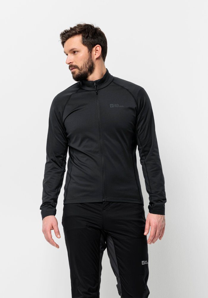 Jack Wolfskin Fietsjack MOROBBIA FZ M heren wandelen & outdoor maat M (50) zwart