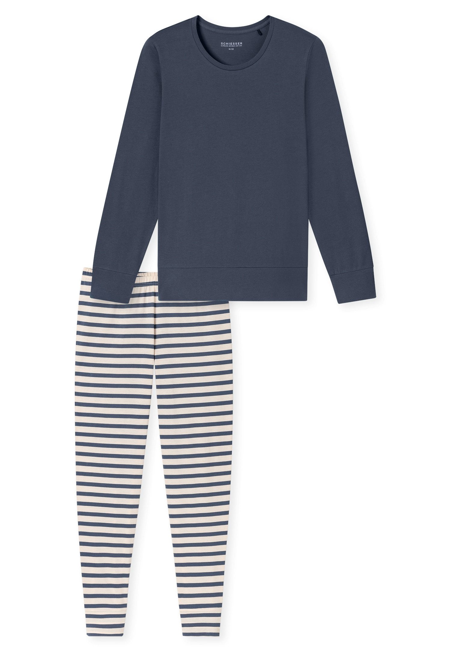 Schiesser Pyjama Casual Essentials met comfortabele boorden (2-delig)
