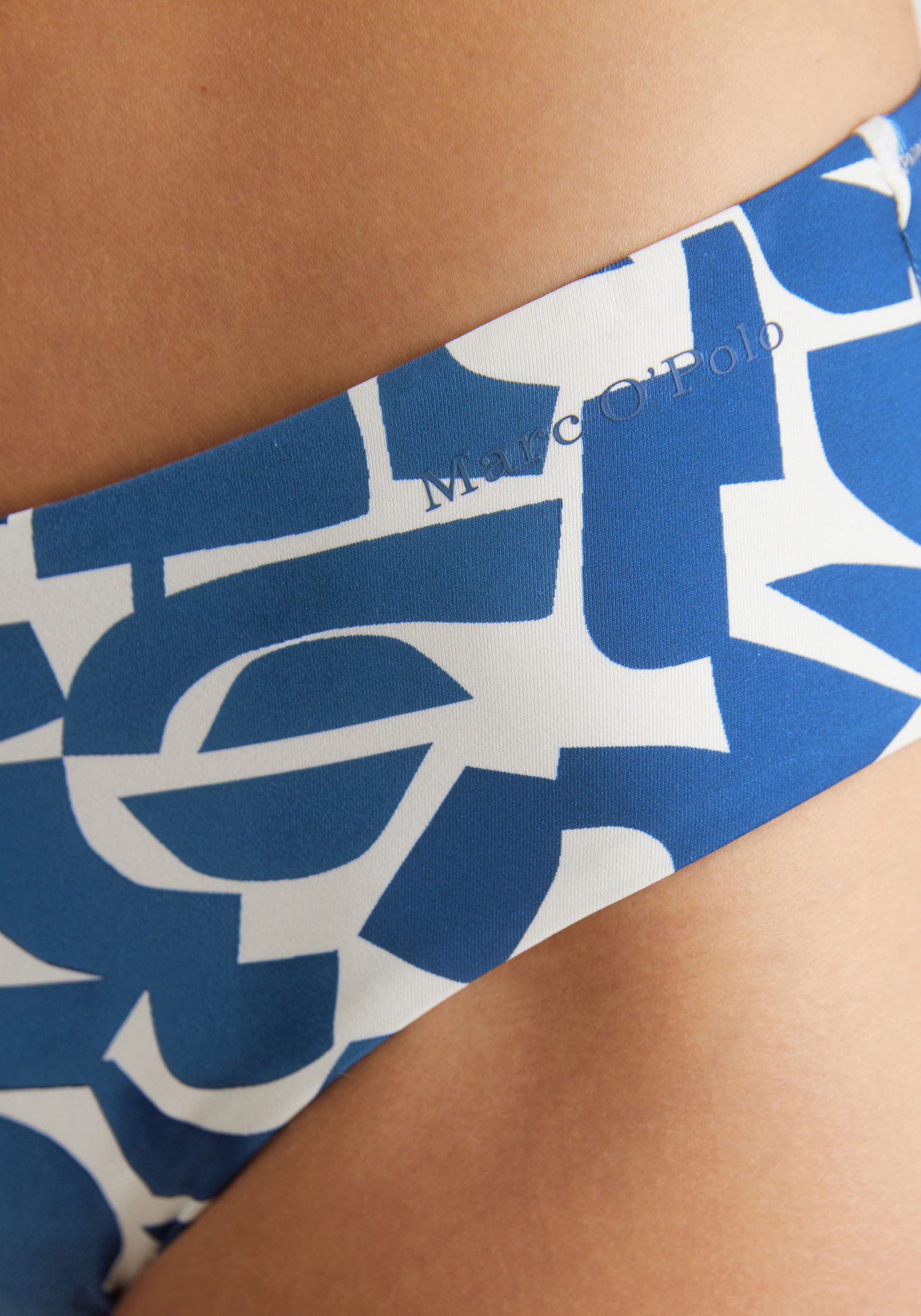Marc O'Polo Slip Geo Print met elastisch zitcomfort