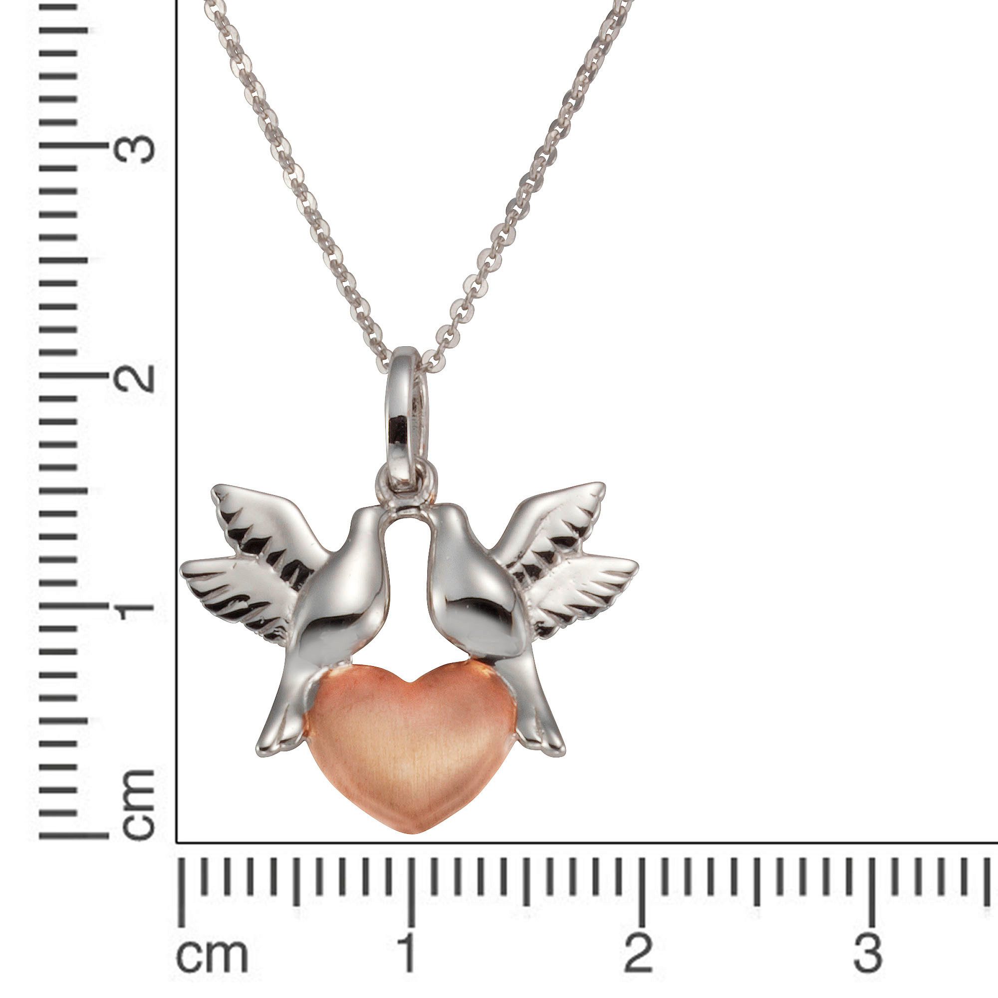 Firetti Ketting met hanger Sieraden cadeau zilver 925 halsketting duif-hart