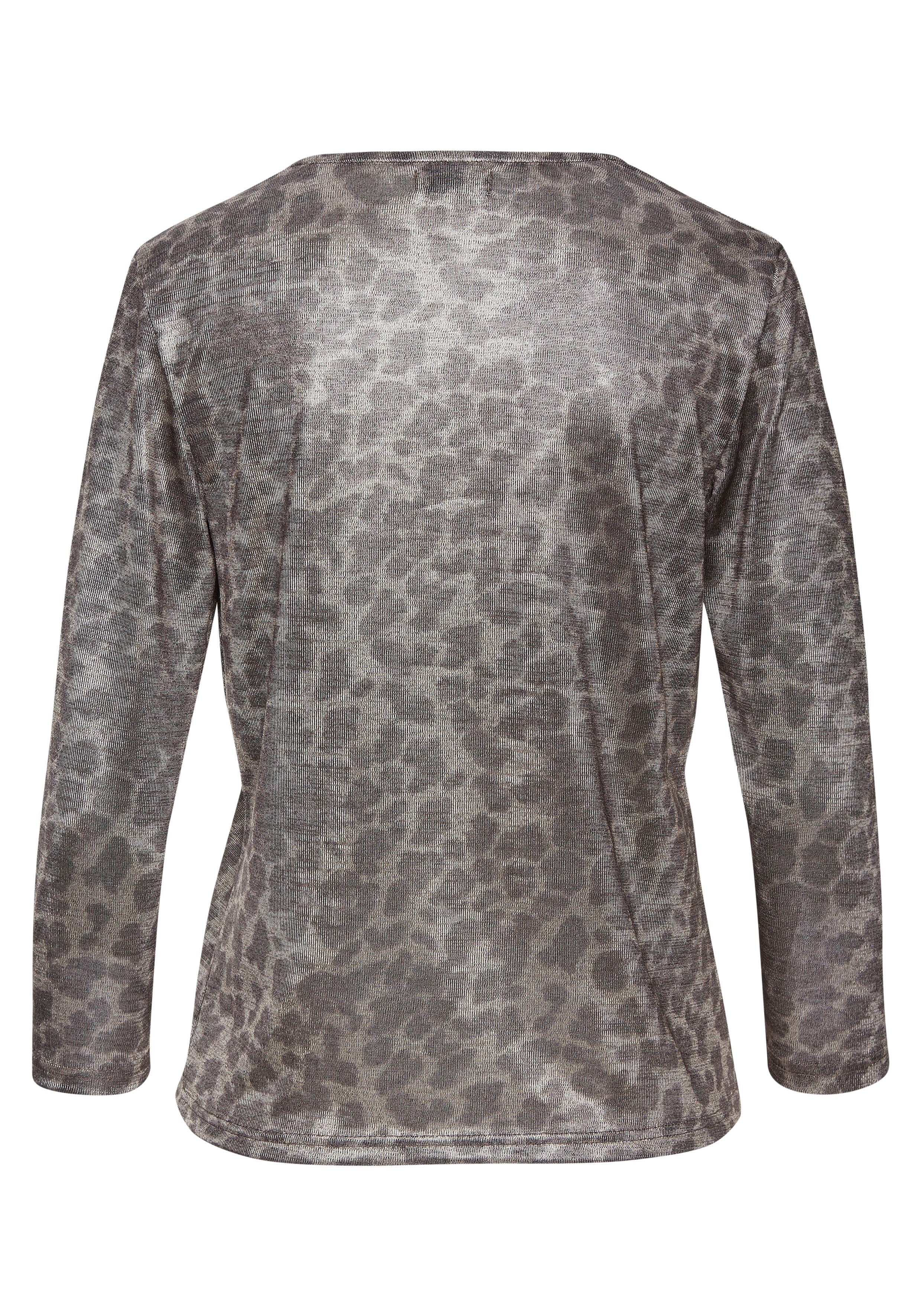 Lascana Shirt met 3 4 mouwen met dierenprint jersey shirt modieus