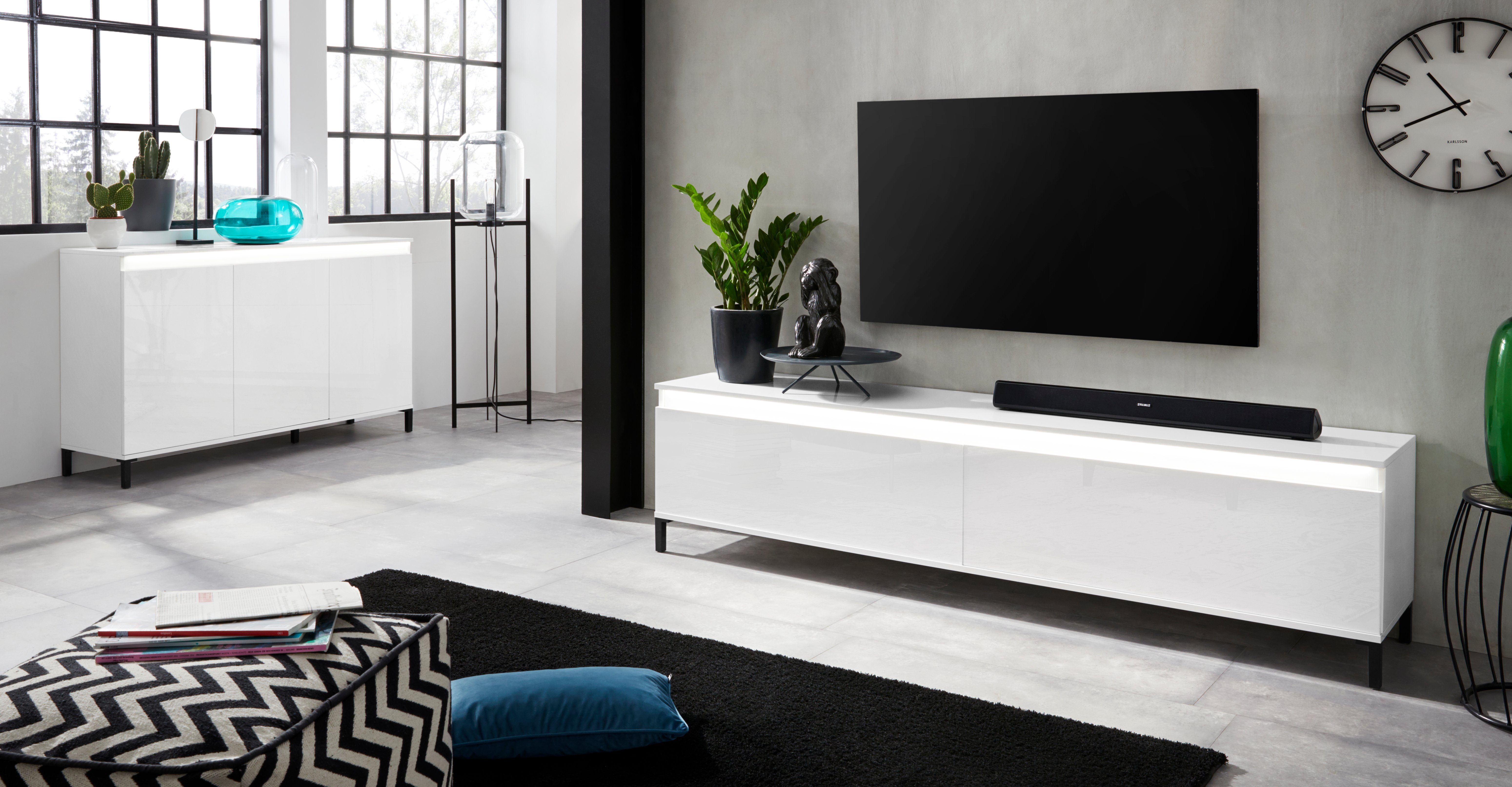 INOSIGN Tv-meubel Genio Breedte 200 cm, met omkeerbare strook