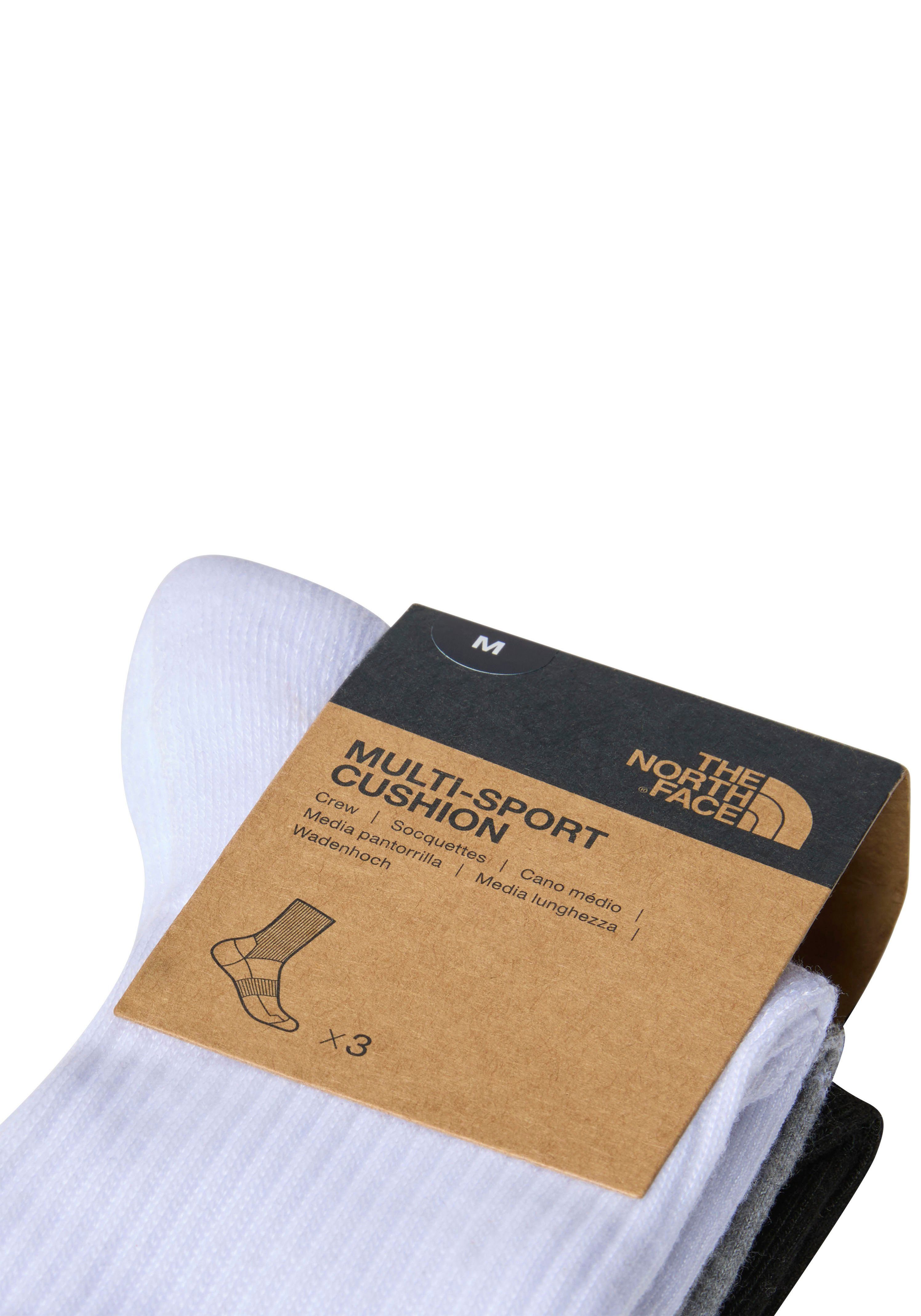 The North Face Sportsokken MULTI SPORT CUSH CREW SOCK 3P (3 paar)
