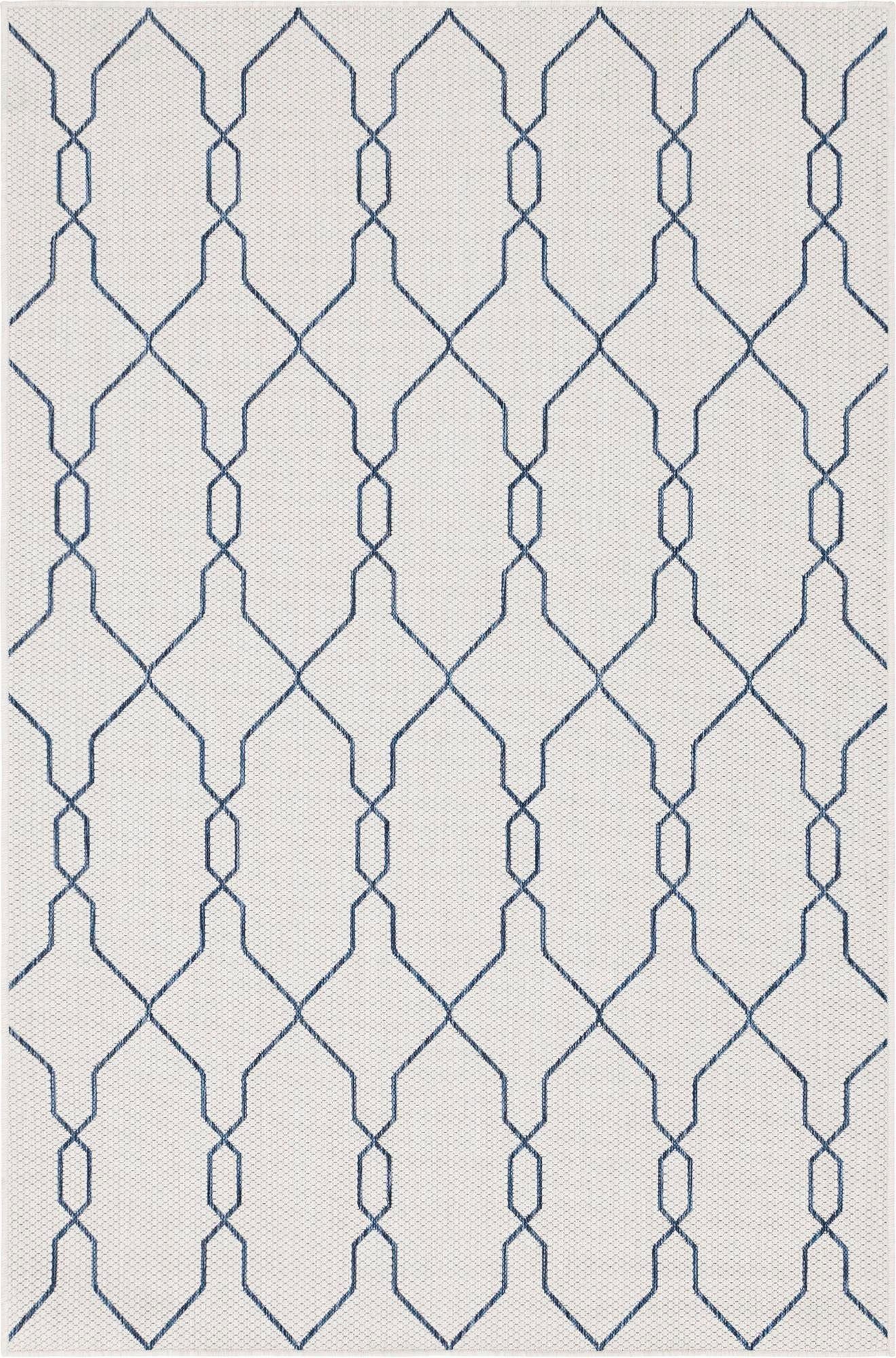 Myflair Möbel & Accessoires Vloerkleed Outdoor Kruisen, MAGAZIJNOPRUIMING! Platweefsel, geschikt voor binnen en buiten
