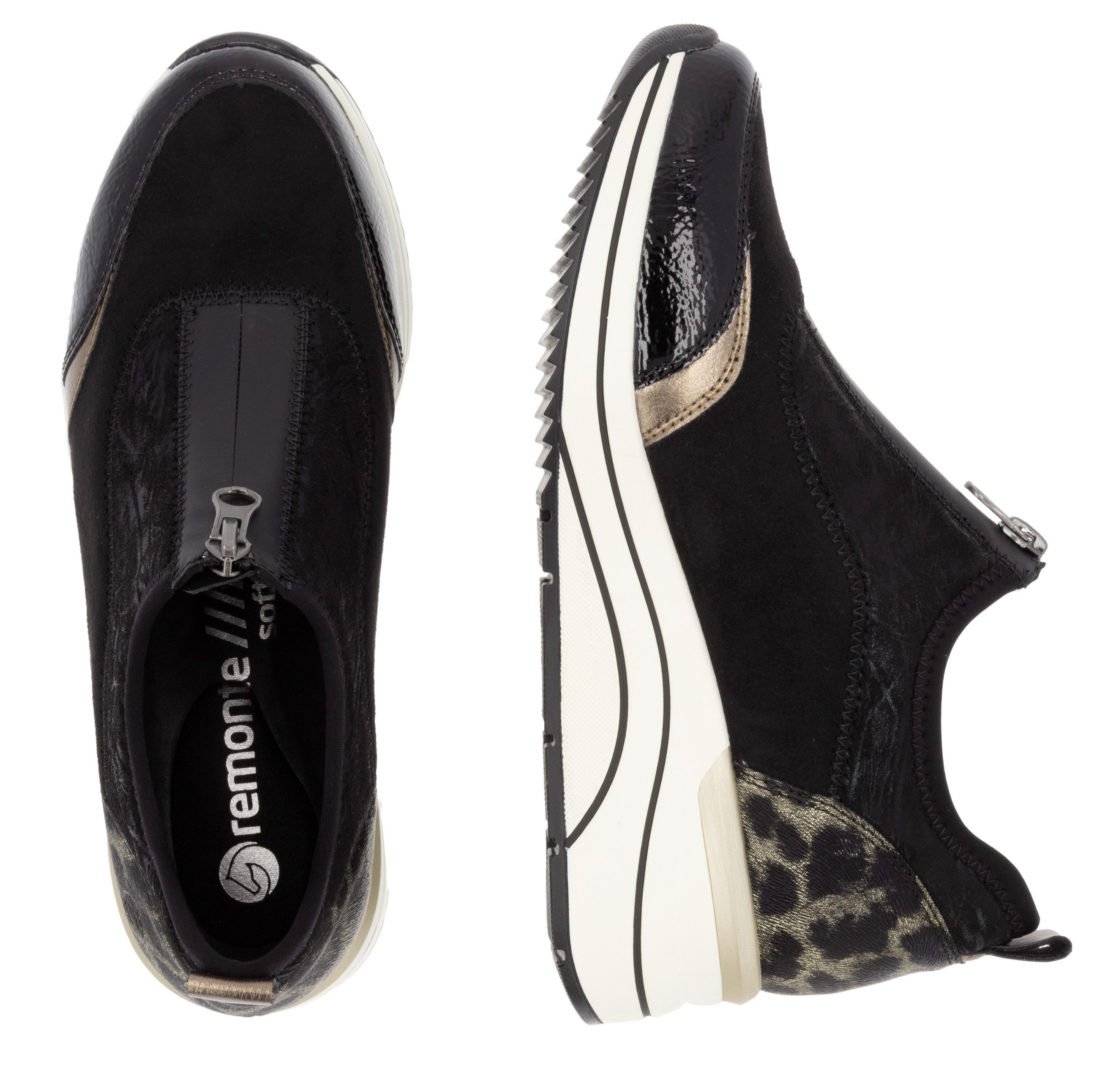 Remonte Slip-on sneakers Elisabeth Hurley-Collection , wedge sneaker, slipper, instapschoen, vrijetijdsschoen, vegan