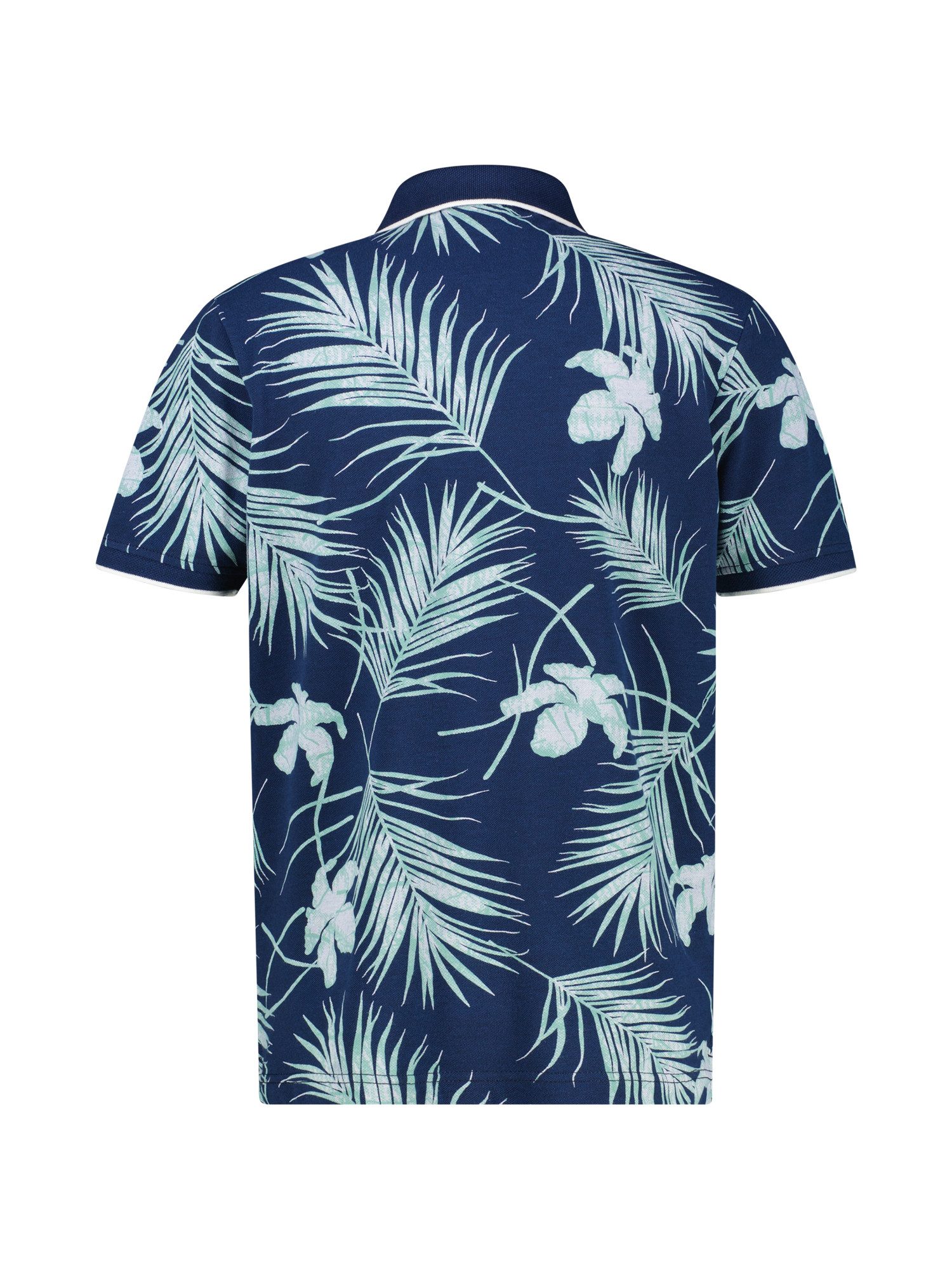 Lerros Poloshirt LERROS heren poloshirt, bloemig gedessineerd in grote maten