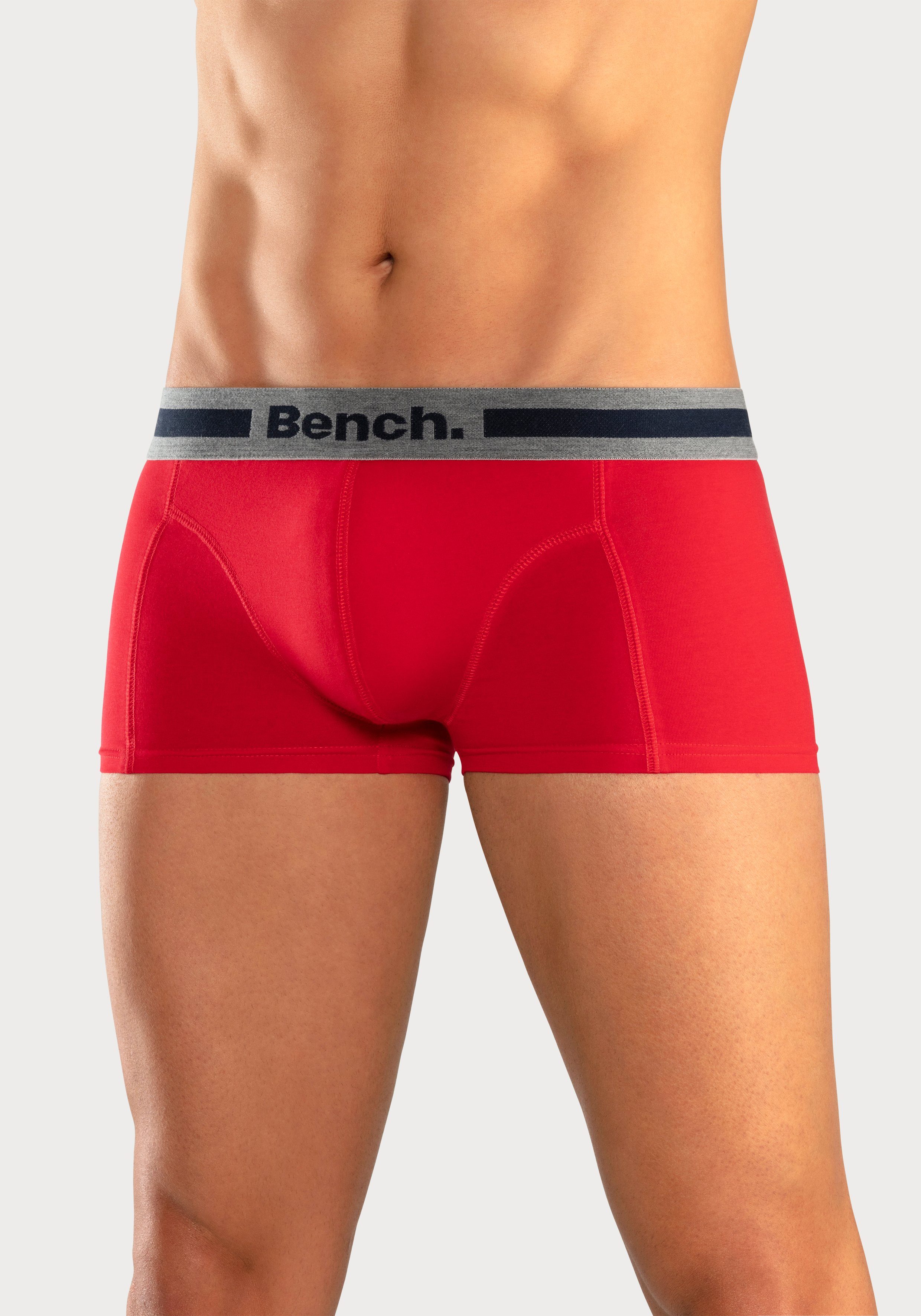 Bench. Hipster strak zittende boxershorts van katoenmix (set, 4 stuks)