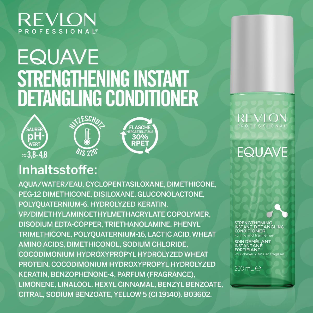 REVLON PROFESSIONAL Haarconditioner Leave-in verzorging Equave Strengthening Instant Detangling Conditioner