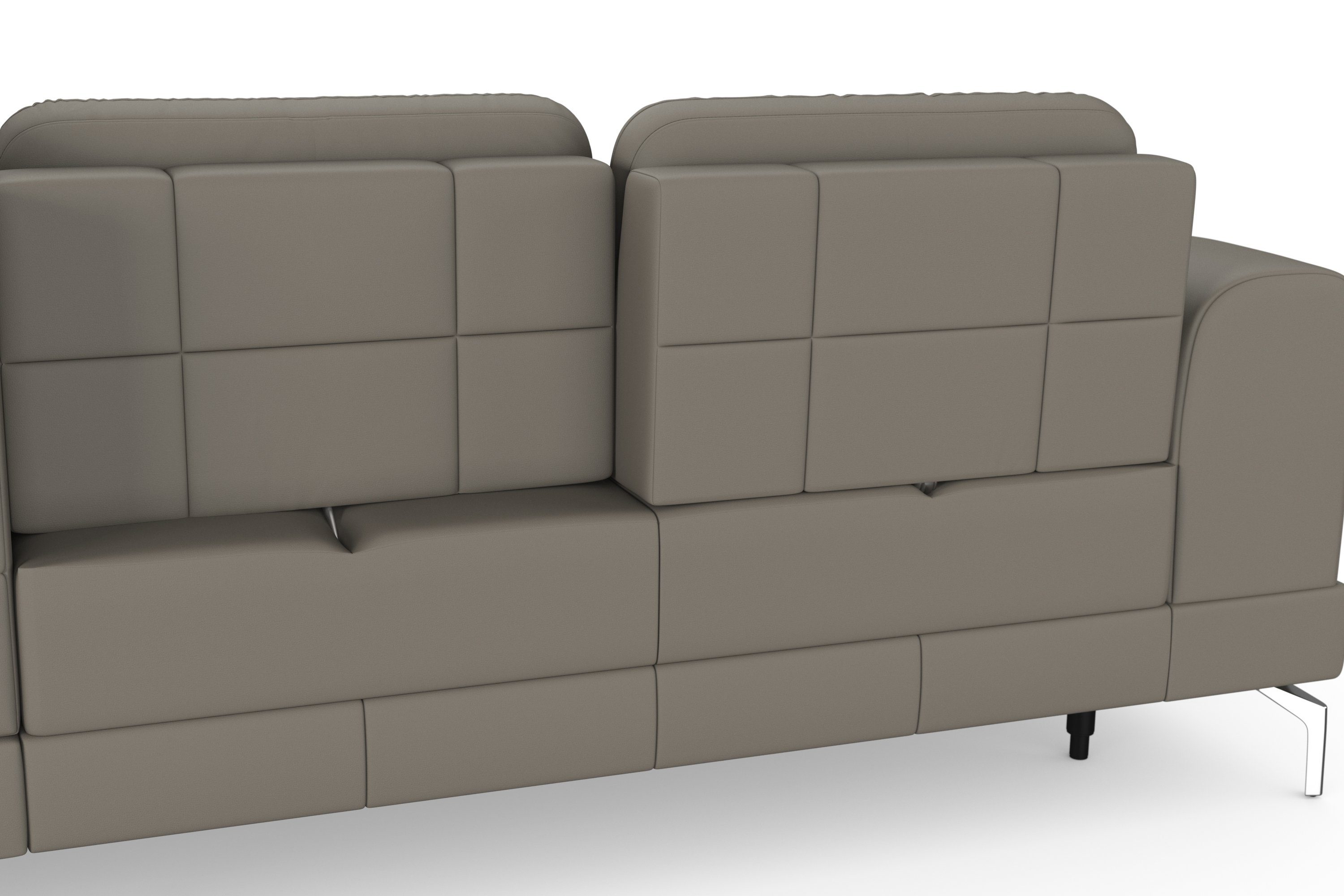 sit&more Hoekbank Bendigo L-vorm inclusief zitdiepteverstelling, bodemvrijheid 15 cm, 2 pootkleuren