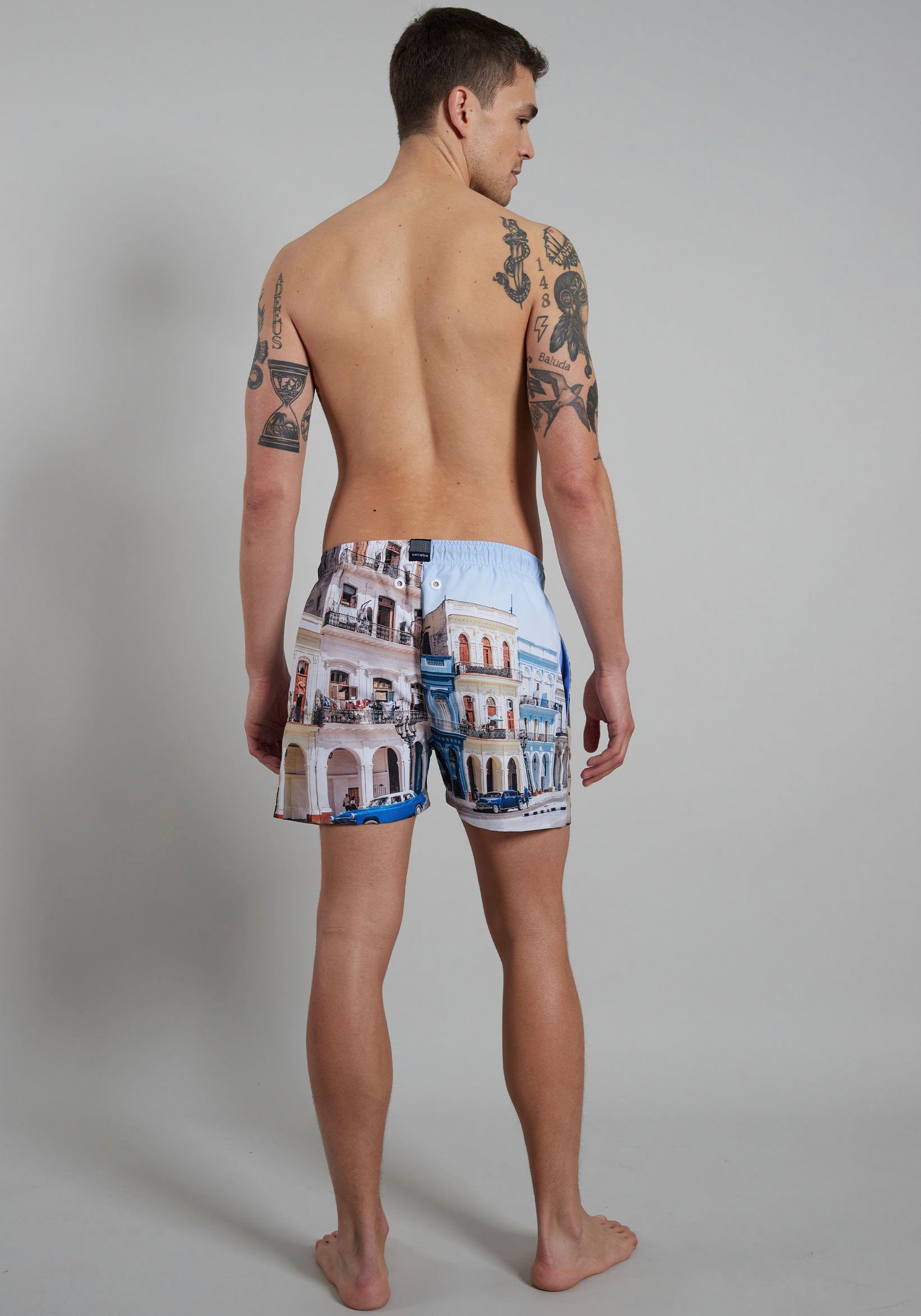 CECEBA Zwemshort met geweldige print voor warme zomerdagen