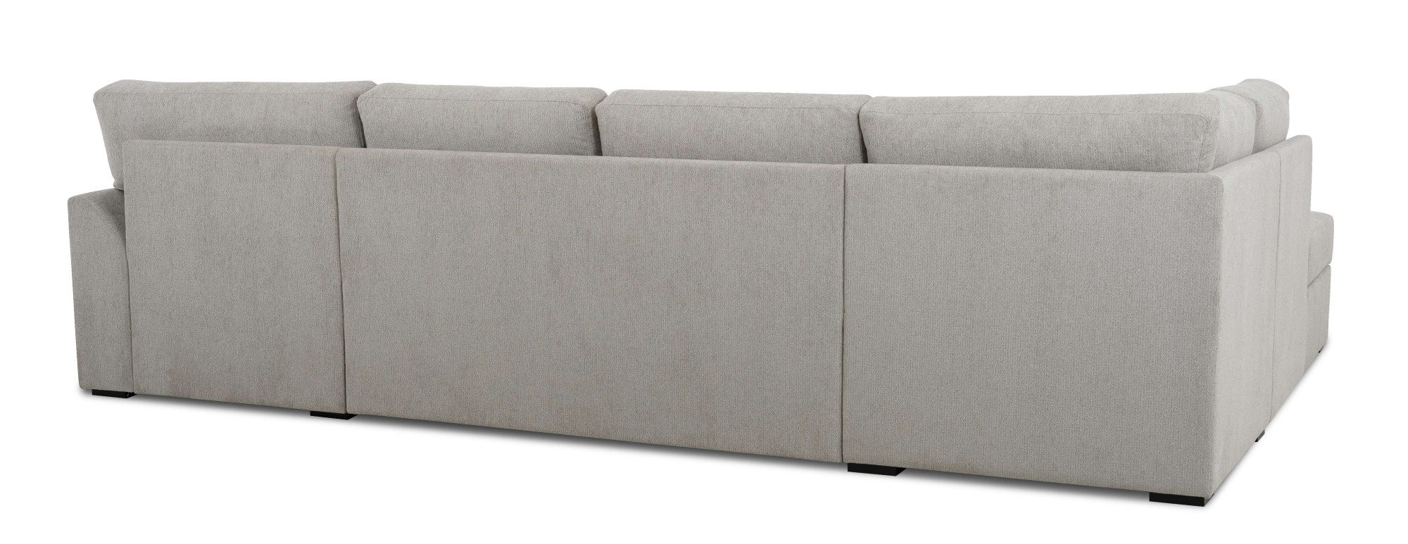 Home affaire Zithoek Citry Breedte 309 cm, chenille, bedfunctie, bedlade, U-vorm