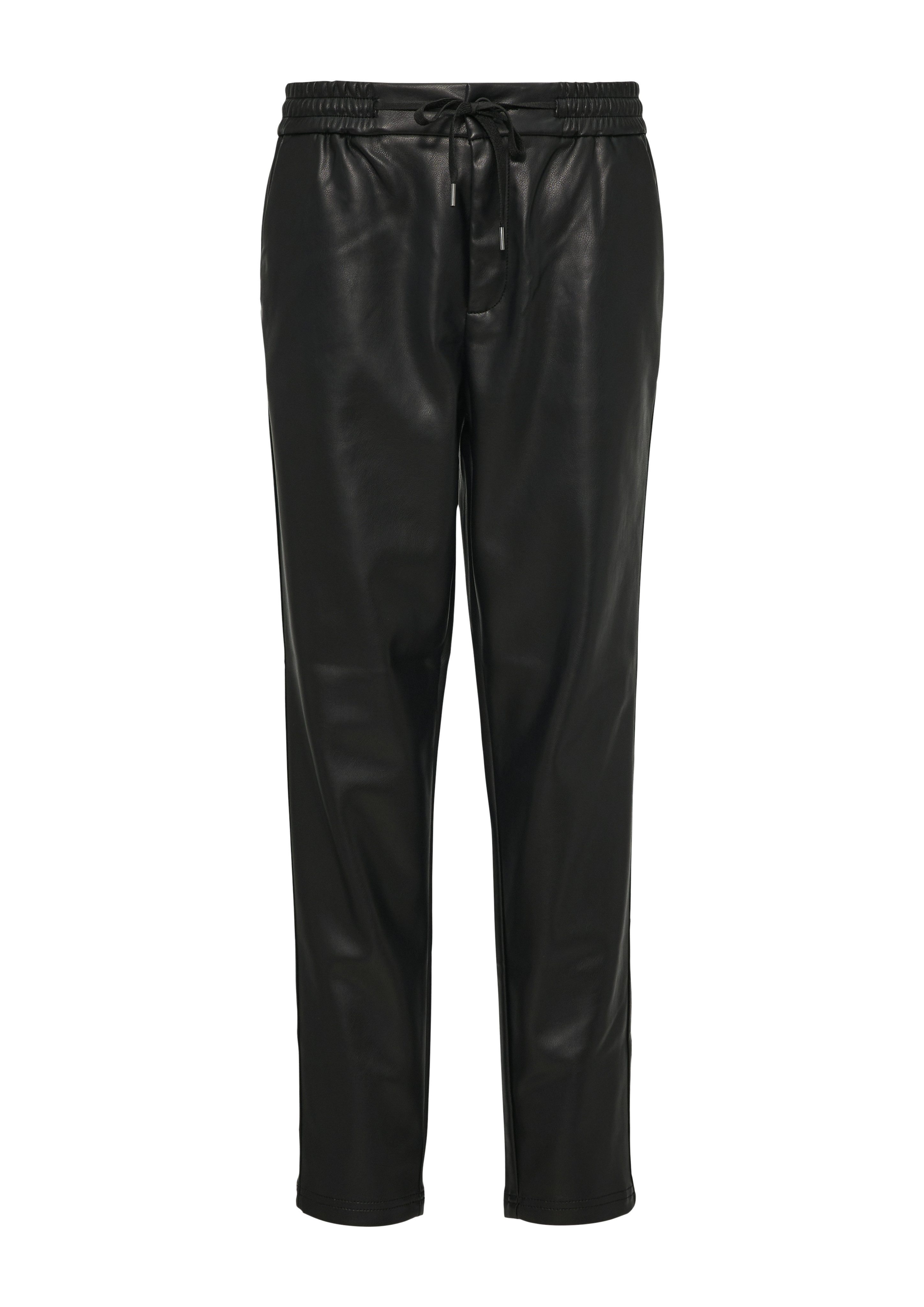 s.Oliver Imitatieleren broek met koord
