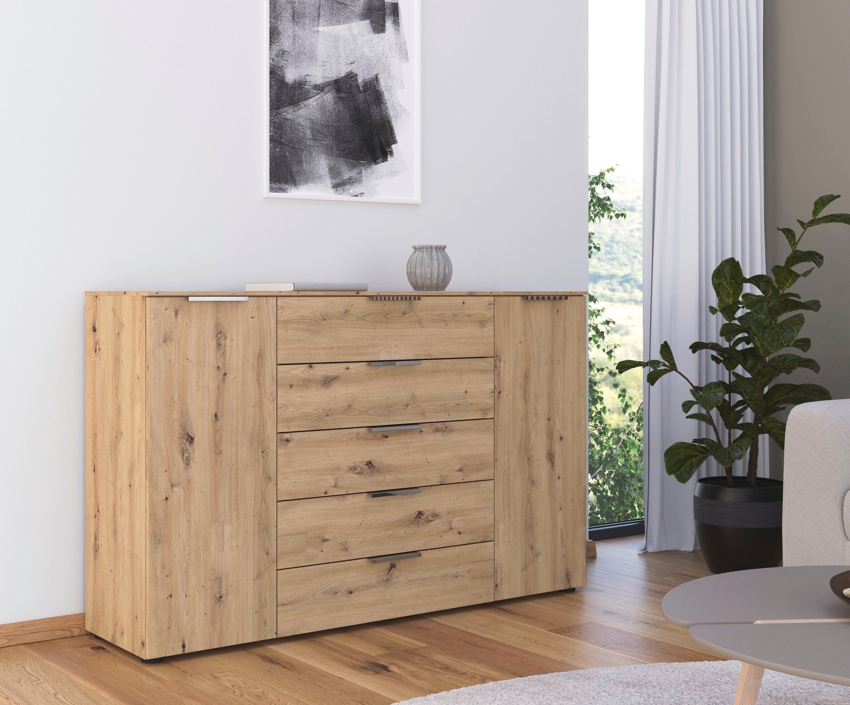 rauch Ladekast Flipp ladekast, waskast, kast bestseller OTTO's Choice 2 deurs met 5 laden en soft-close functie in 2 breedtes