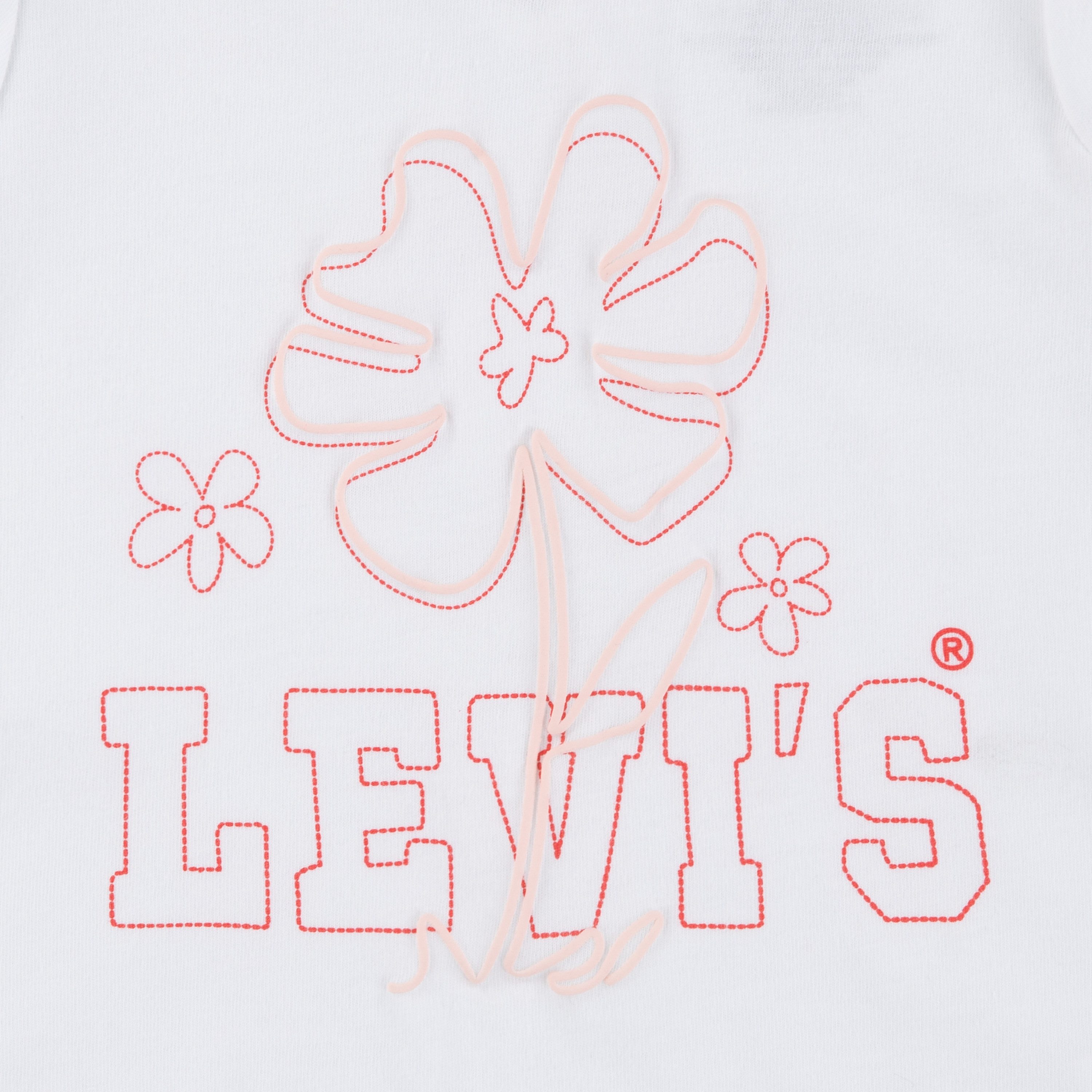 Levi's Kidswear Shirt broek jas LVG BOMBER TEE AND WIDE PANT S met bloemenborduursel, colorblock-design (set, 3-delig, 3-delig)