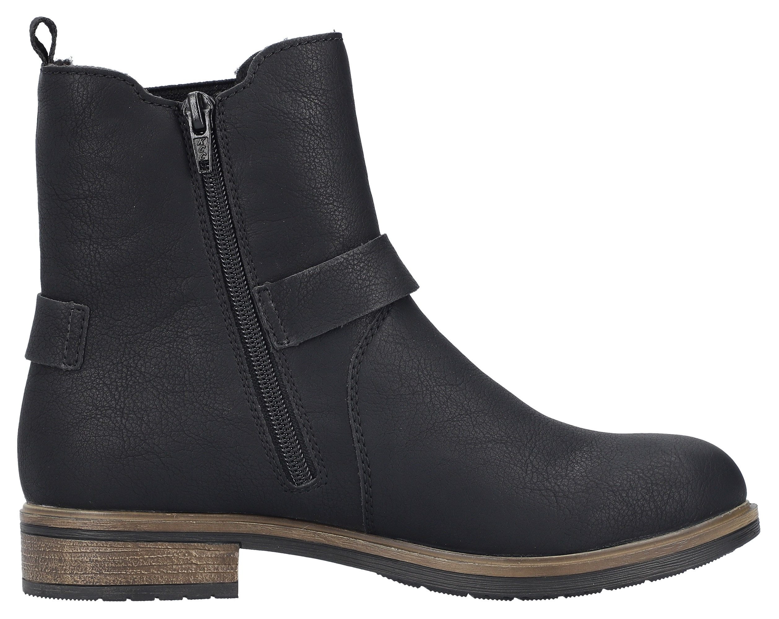 Rieker Winterlaarsjes chelseaboots, laarzen, hakken, met binnenrits