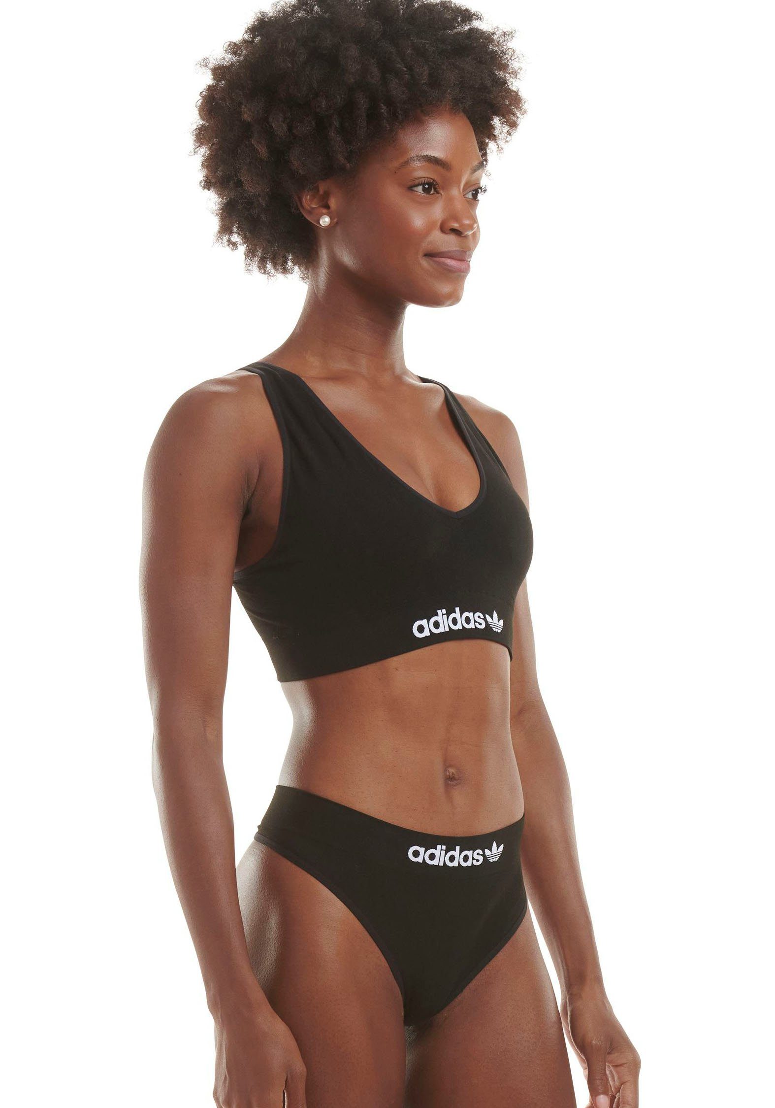 adidas Originals Bralette met brede logoband