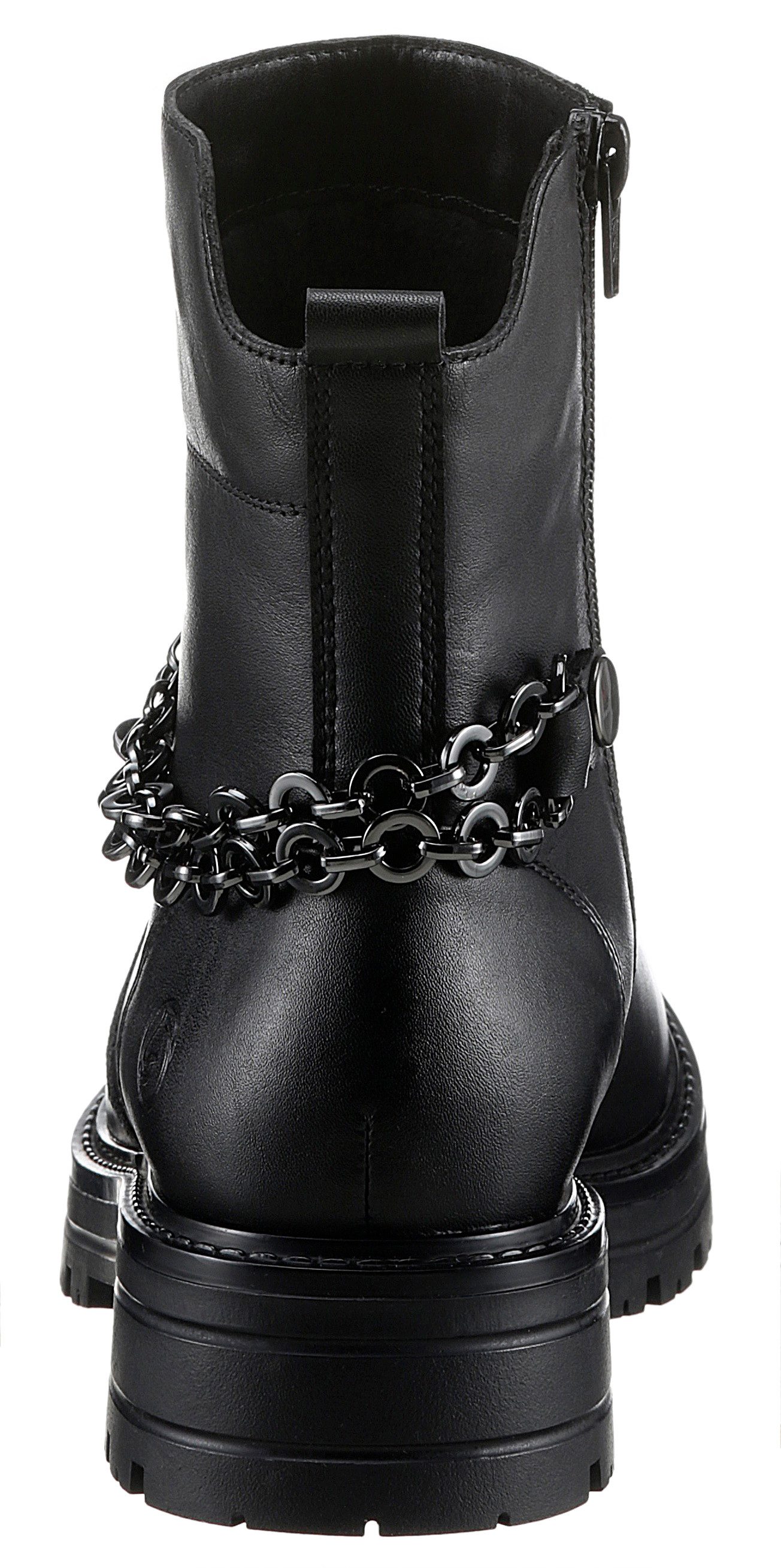 Remonte Laarsjes Elisabeth Hurley-Collection blokhak, bikerboots, chunky boots met binnenrits