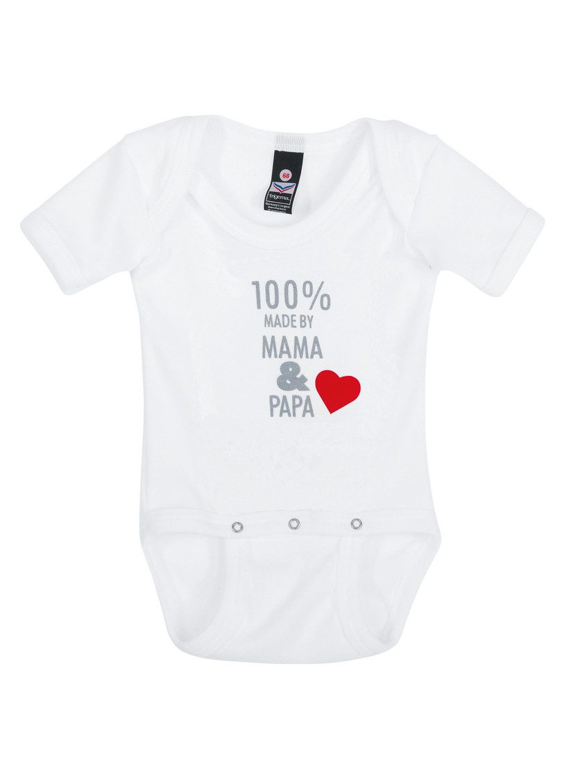 Trigema T-shirt TRIGEMA baby-body fijnrib (1-delig)