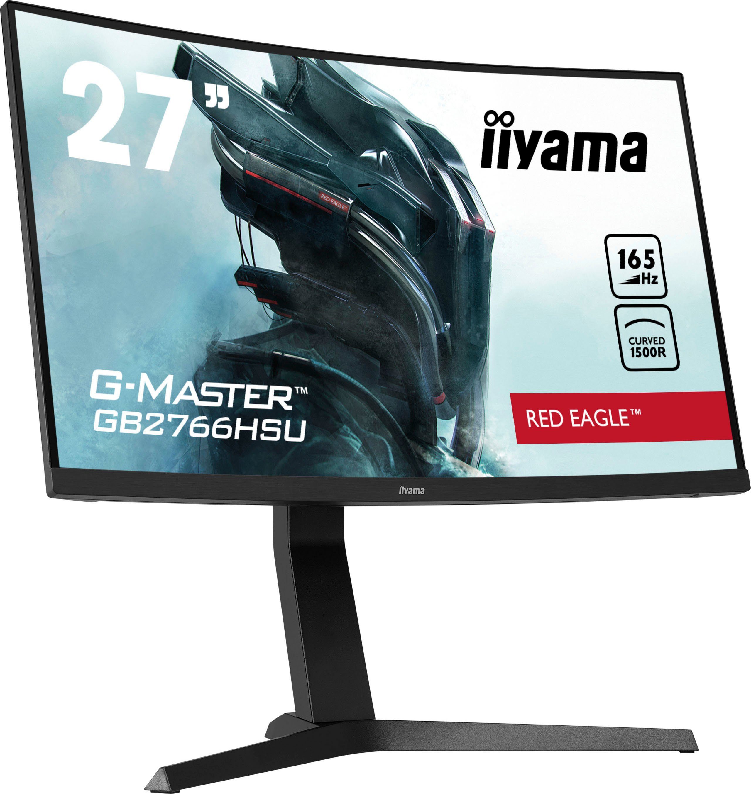 Iiyama Curved-gaming-monitor G-MASTER GB2766HSU-B1, 68,5 cm / 27", Full HD