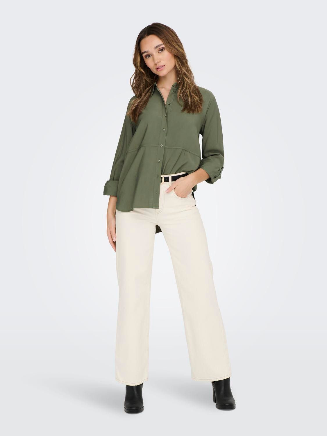 JDY Overhemdblouse JDYOLLI L/S LONG SHIRT WVN NOOS