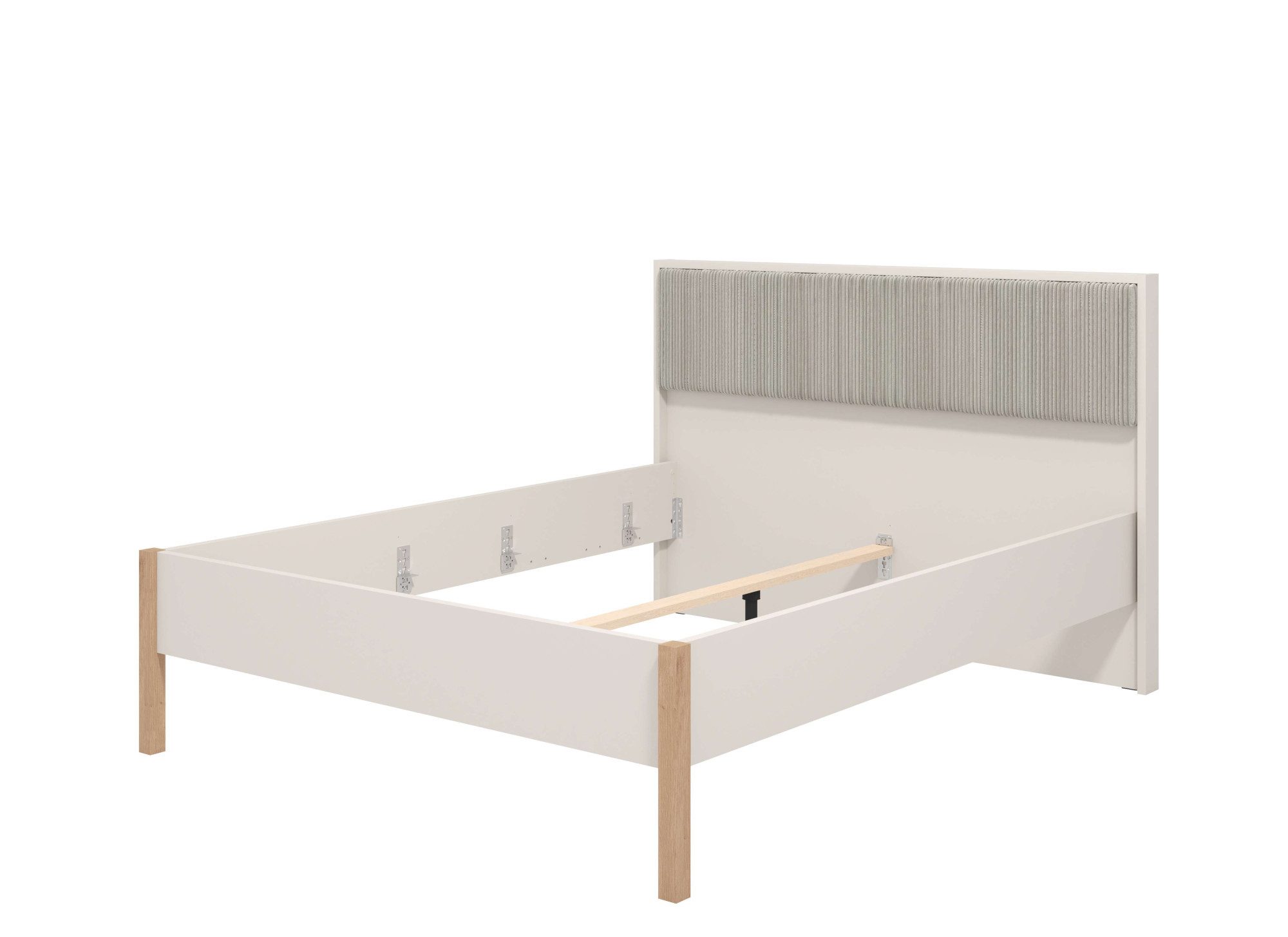 Home affaire Bed Belfort bed, met gestoffeerd hoofdbord bekleed met zachte corduroy