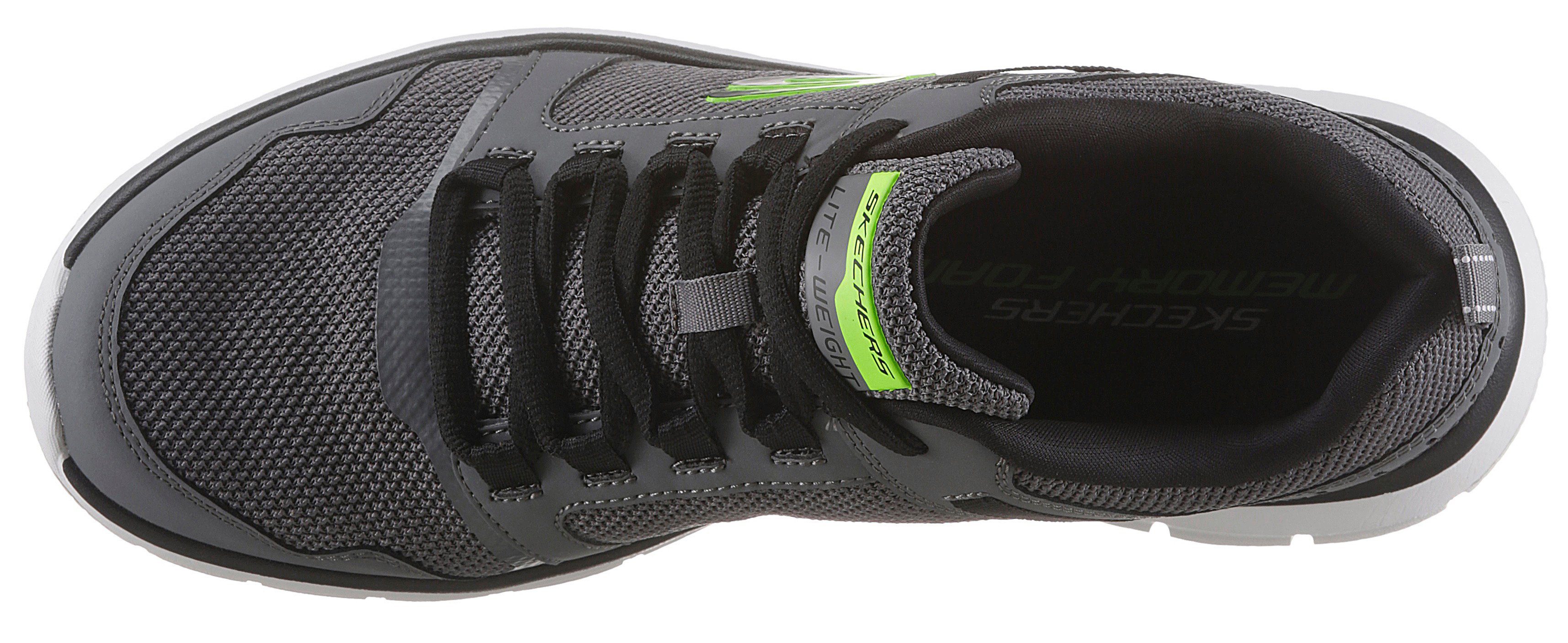 Skechers Sneakers TRACK-KNOCKHILL met gepolsterde binnenzool, vrijetijdsschoen, lage schoen, veterschoen