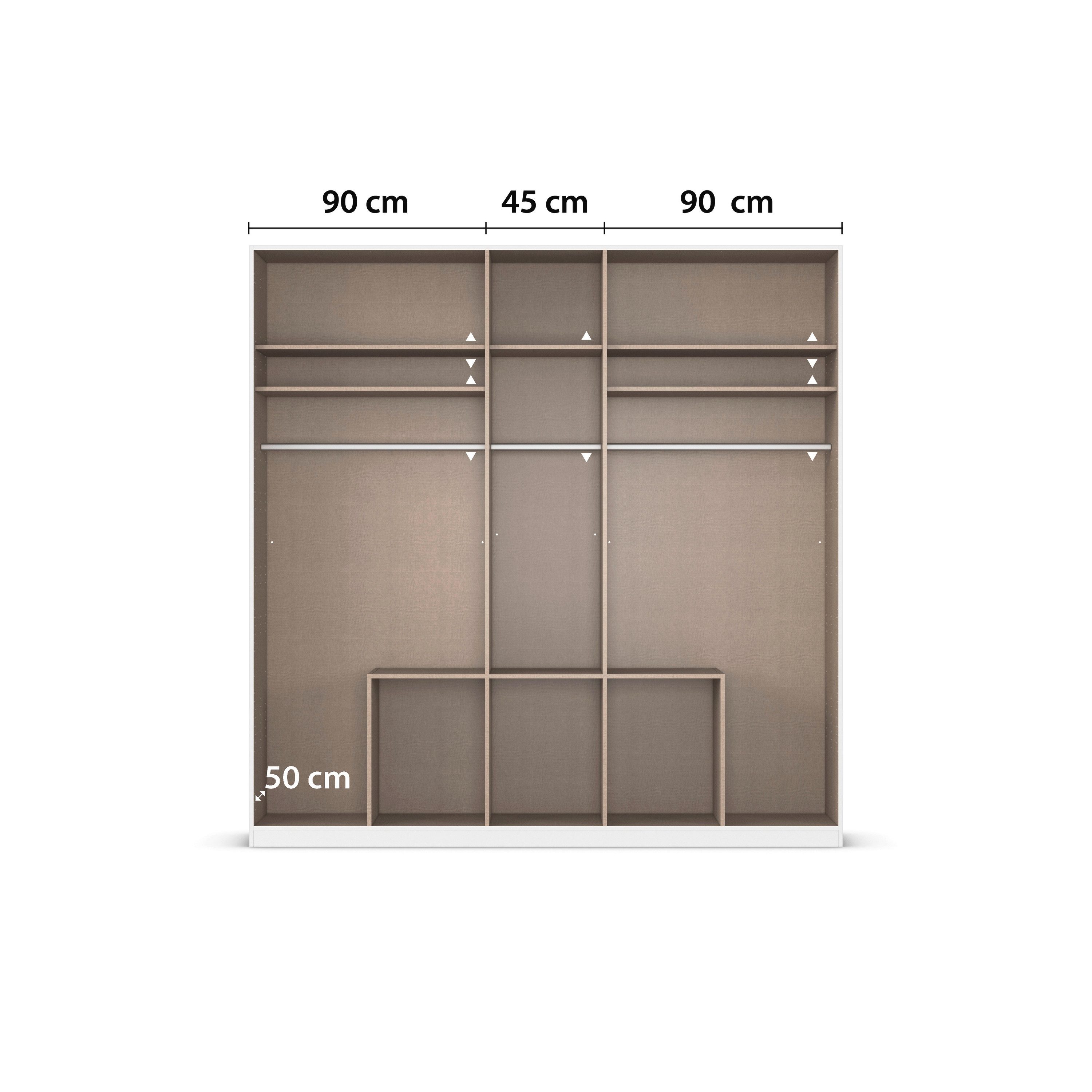 rauch Draaideurkast Kledingkast kast garderobe AGORDO met decor- of hoogglansfront