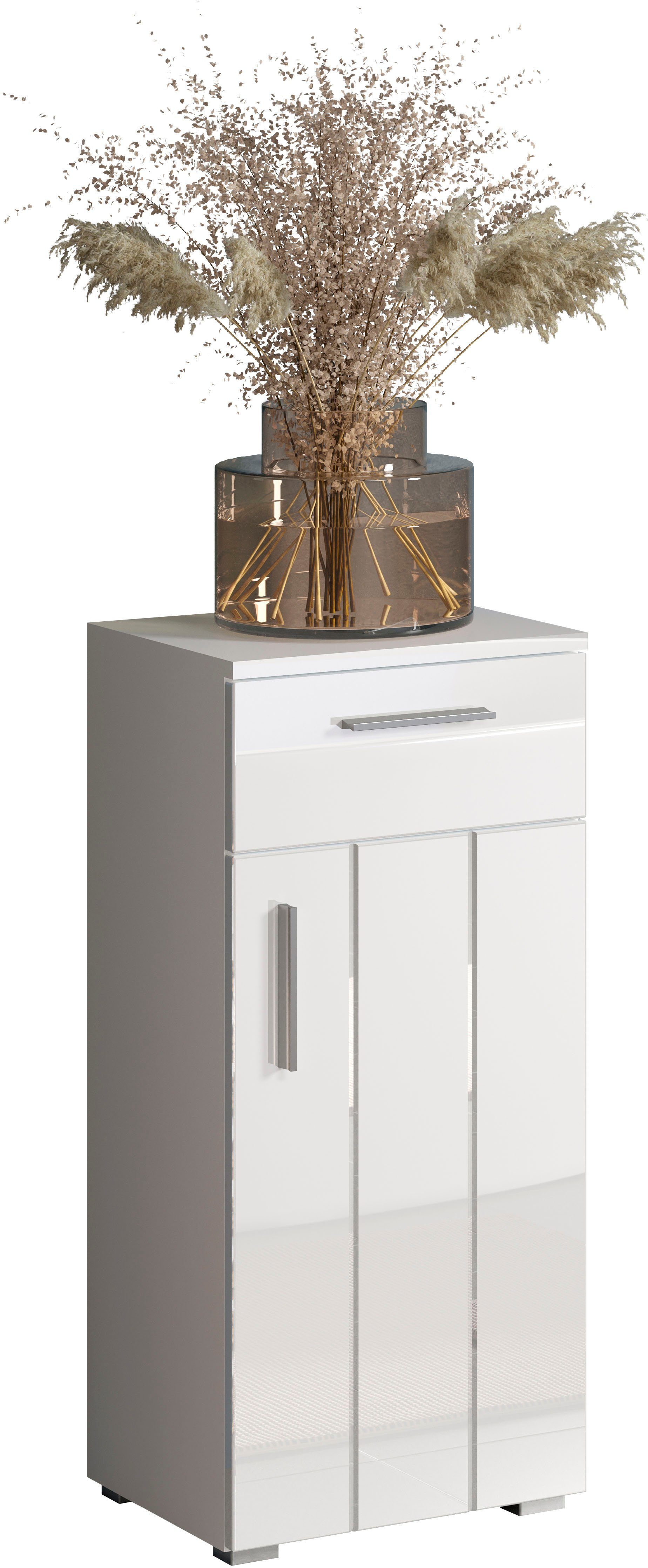 welltime Onderkast Praag Staande kast met verwisselbare deurdranger - (B/D/H) 37/31/83 cm (1 stuk)