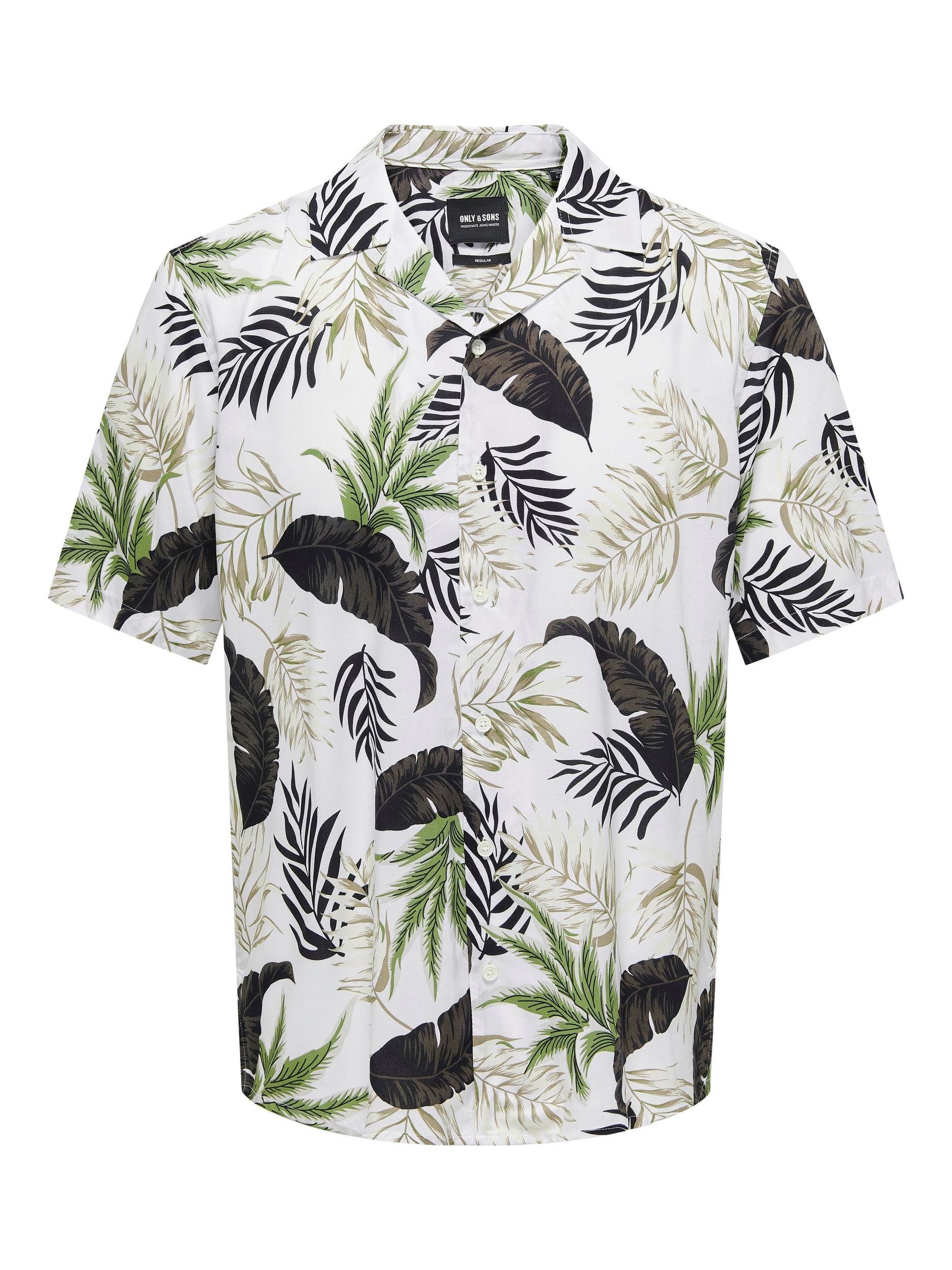 ONLY & SONS Hawaï-overhemd ONSWAYNE LIFE AOP SS VISCOSE SHIRT NOOS