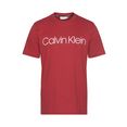 calvin klein t-shirt cotton front logo t-shirt met lichte merkprint rood