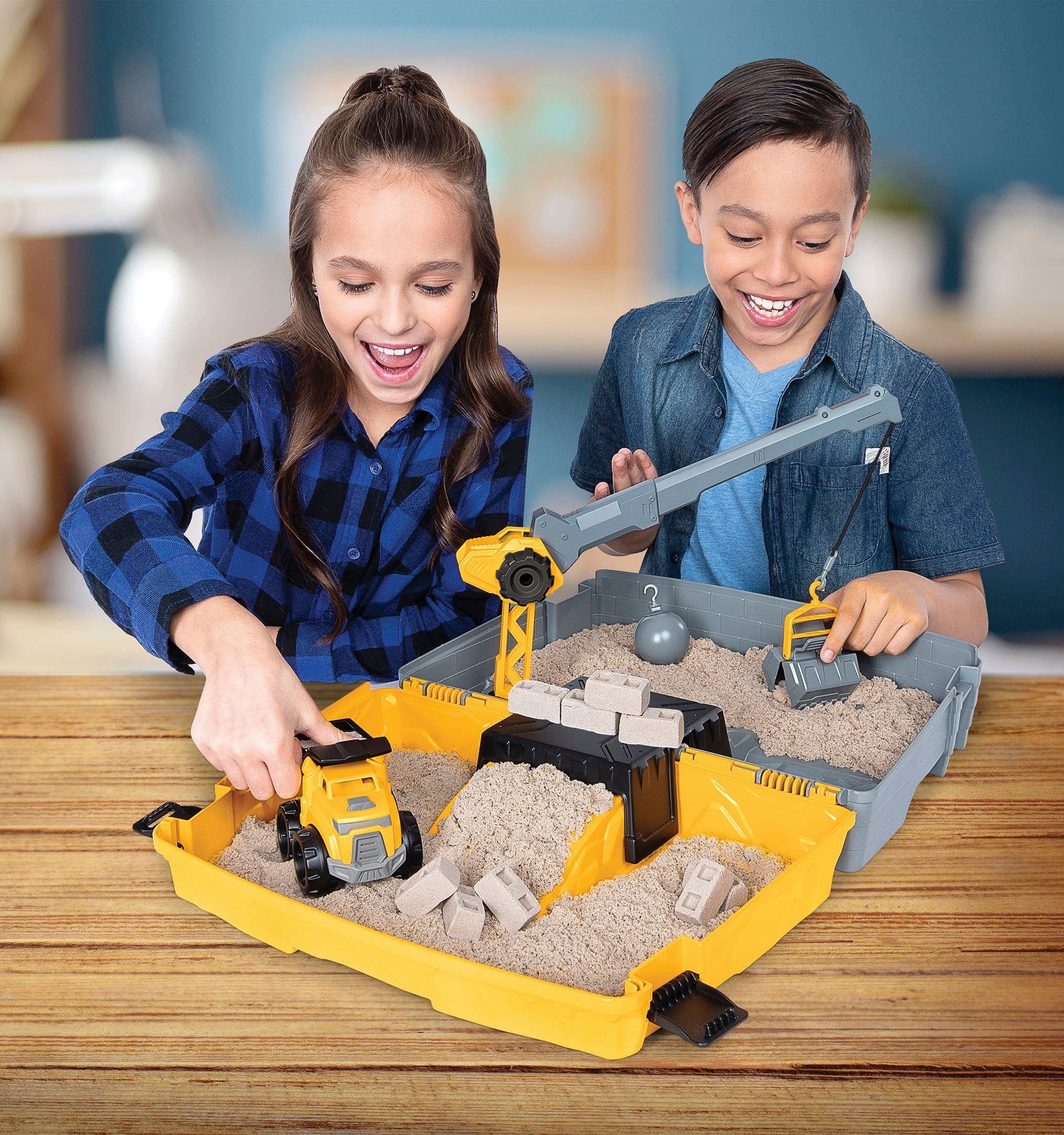 Spin Master Knutselset Kinetic Sand - Construction Folding Sandbox 907 g