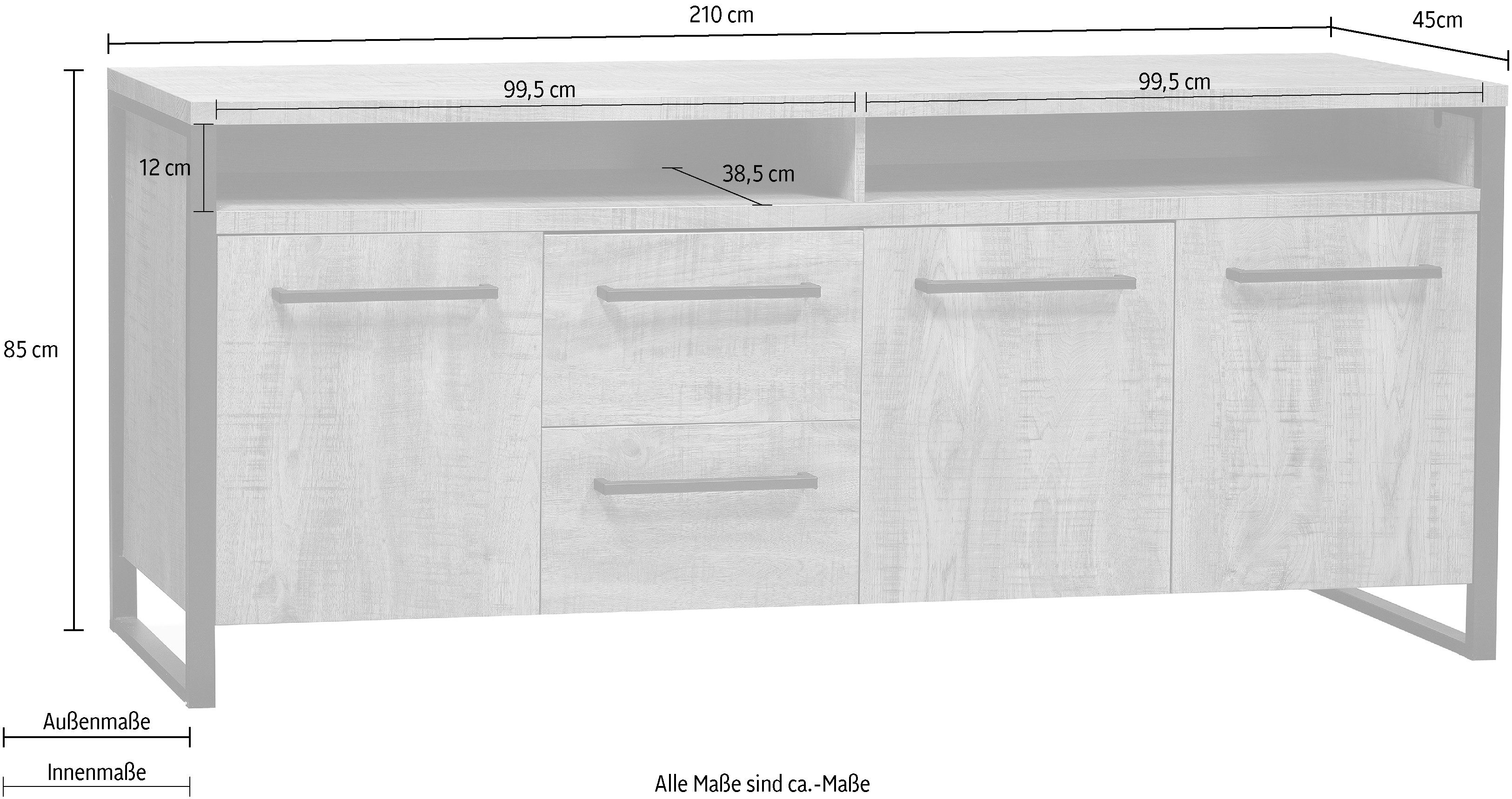 OMG Design Dressoir Carriba in twee breedtes, met soft-close