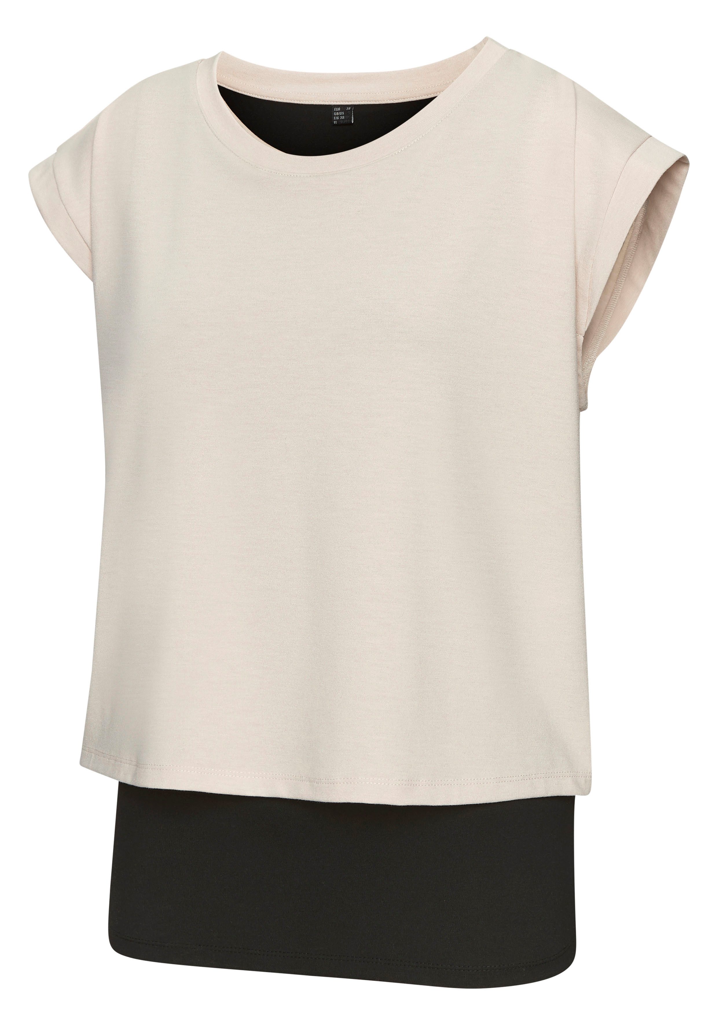 active by Lascana Layer-shirt 2-in-1 t-shirt in laagjesdesign