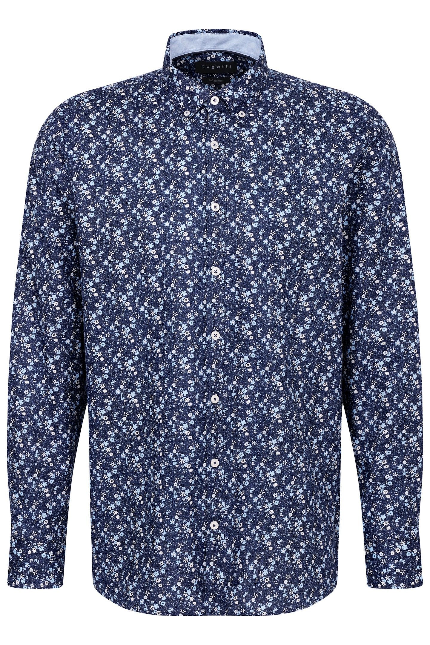 Bugatti Overhemd met lange mouwen met bloemenprint