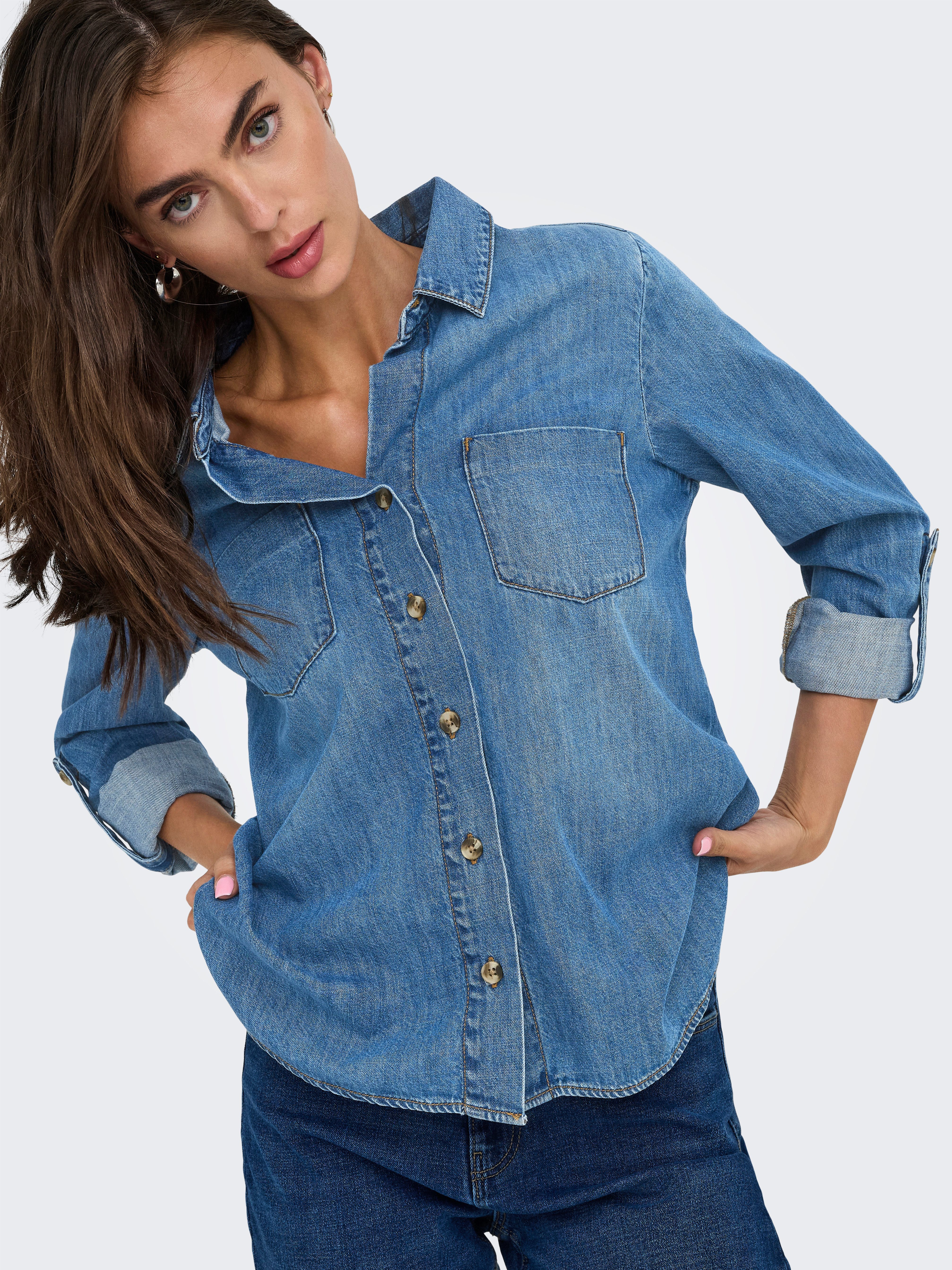 Only Jeans blouse ONLYASMIN SHIRT L/S DNM AKM NOOS
