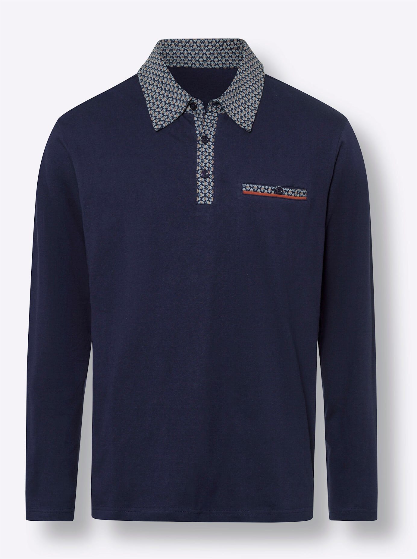 Classic Poloshirt met lange mouwen (1-delig)