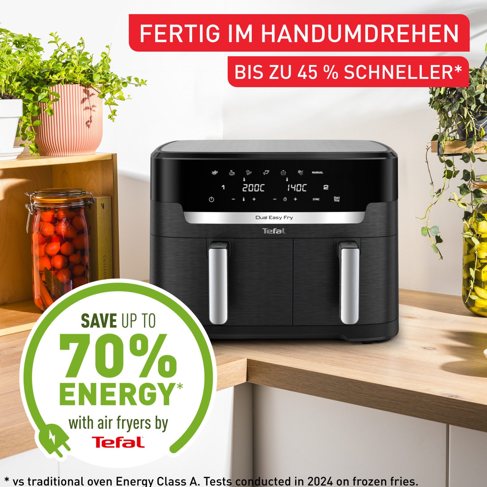Tefal Airfryer EY9428 Dual Easy Fry XXL